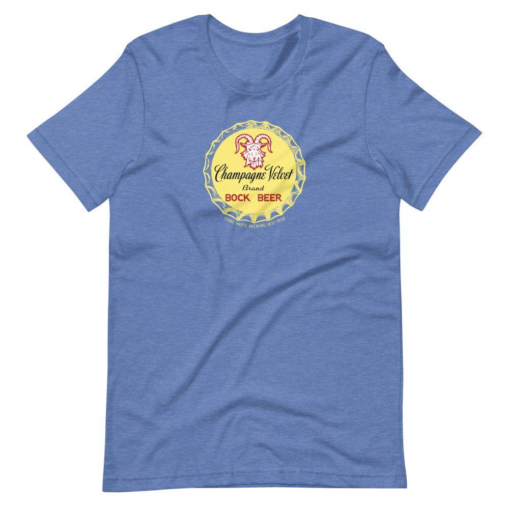 Champagne Velvet Bock Beer (cap 1) - Terre Haute Indiana - Short-Sleeve Unisex T-Shirt - EdgyHaute