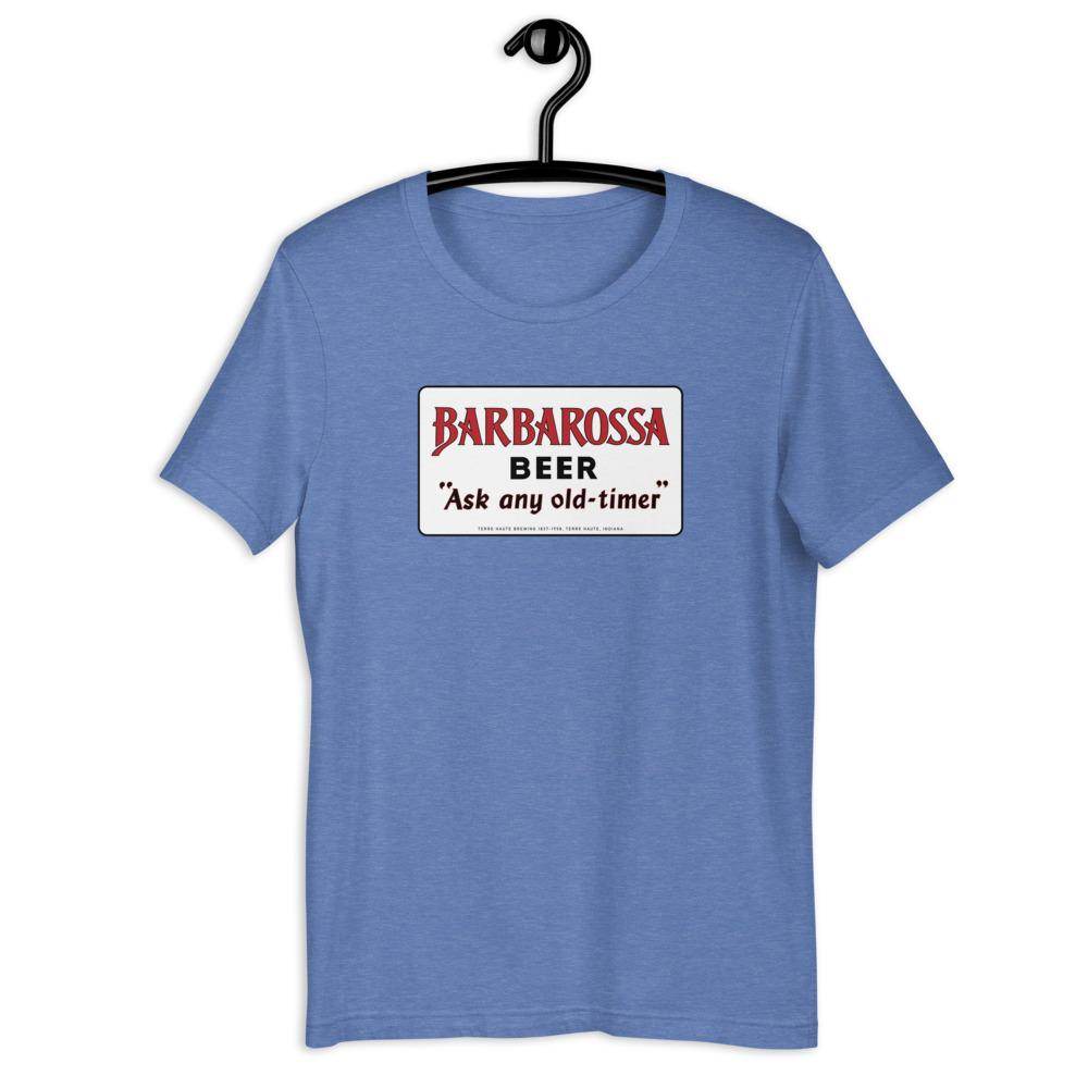 Barbarossa Beer (sign 1) - Terre Haute Indiana - Short-Sleeve Unisex T-Shirt - EdgyHaute
