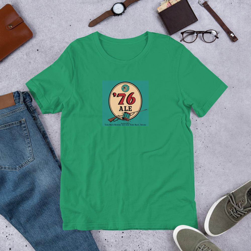 76 Ale (can label) - Terre Haute Indiana - Short-Sleeve Unisex T-Shirt - EdgyHaute