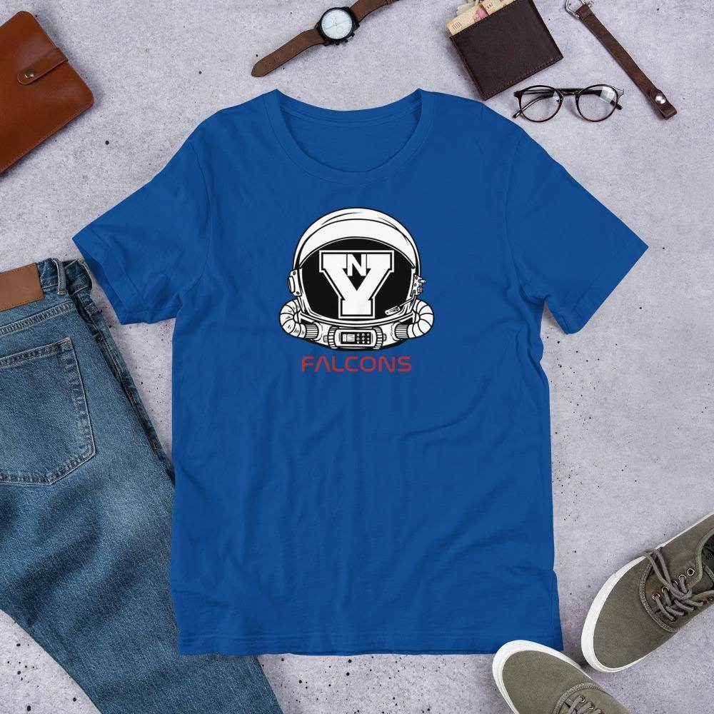 North Vermillion Jr/Sr HS - astronaut helmet - Short-Sleeve Unisex T-Shirt - EdgyHaute