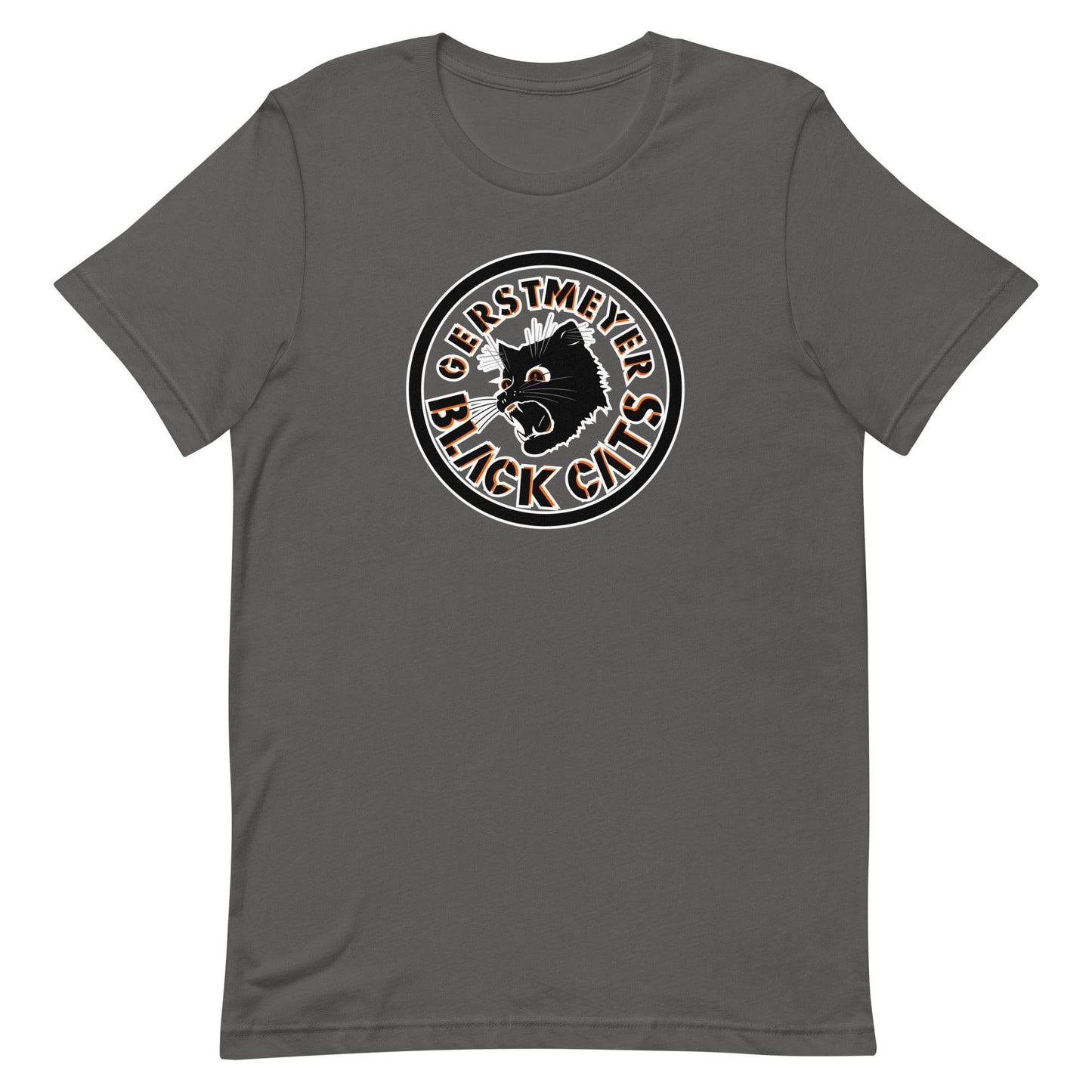 Gerstmeyer HS Black Cats - center court design - Unisex t-shirt - EdgyHaute