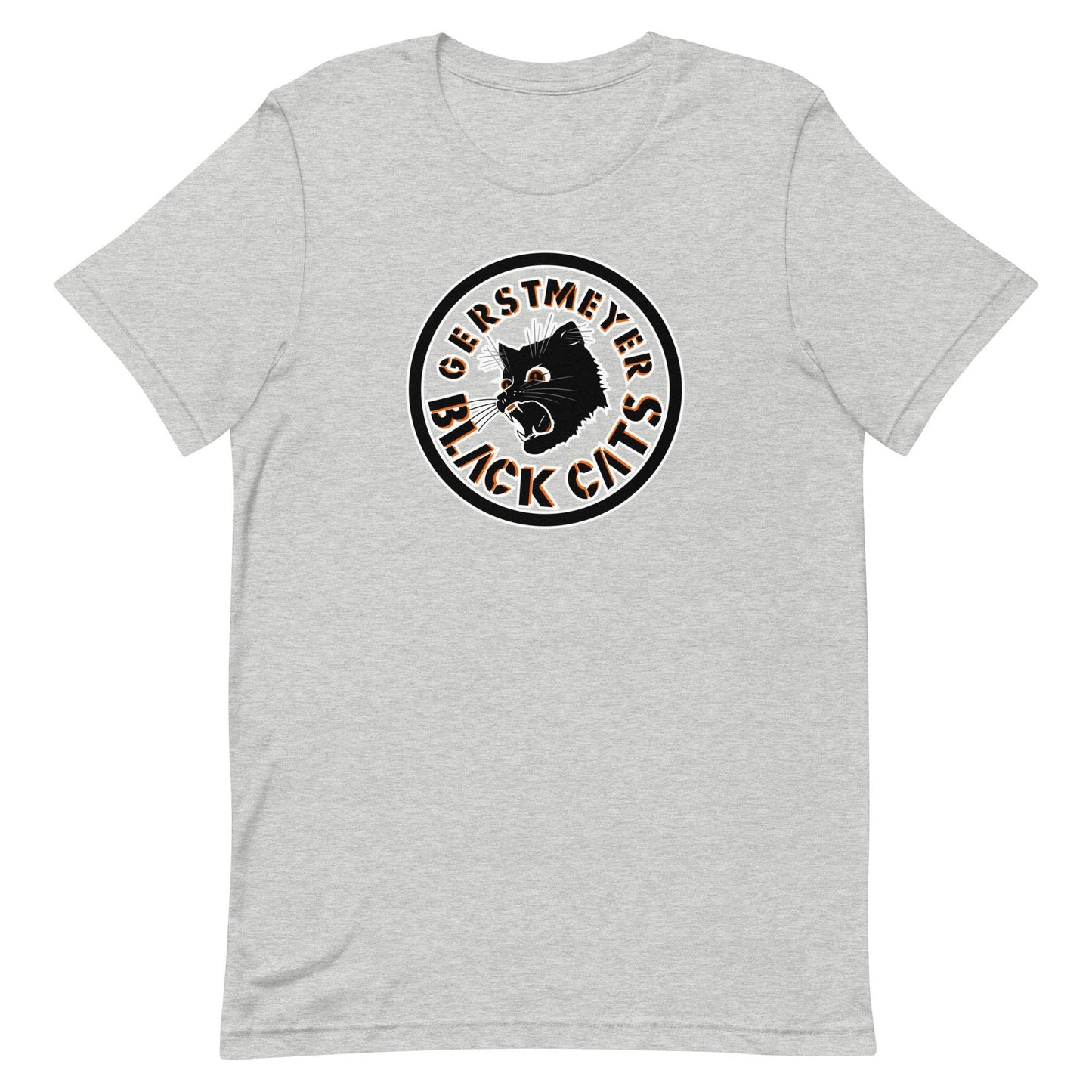 Gerstmeyer HS Black Cats - center court design - Unisex t-shirt - EdgyHaute