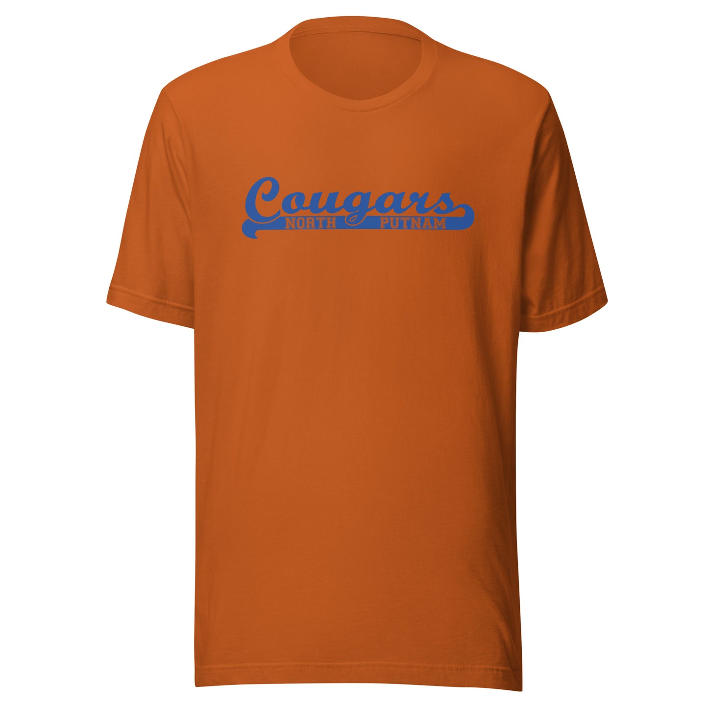 North Putnam HS Cougars - Banner (blue) - Short-Sleeve Unisex T-Shirt - EdgyHaute