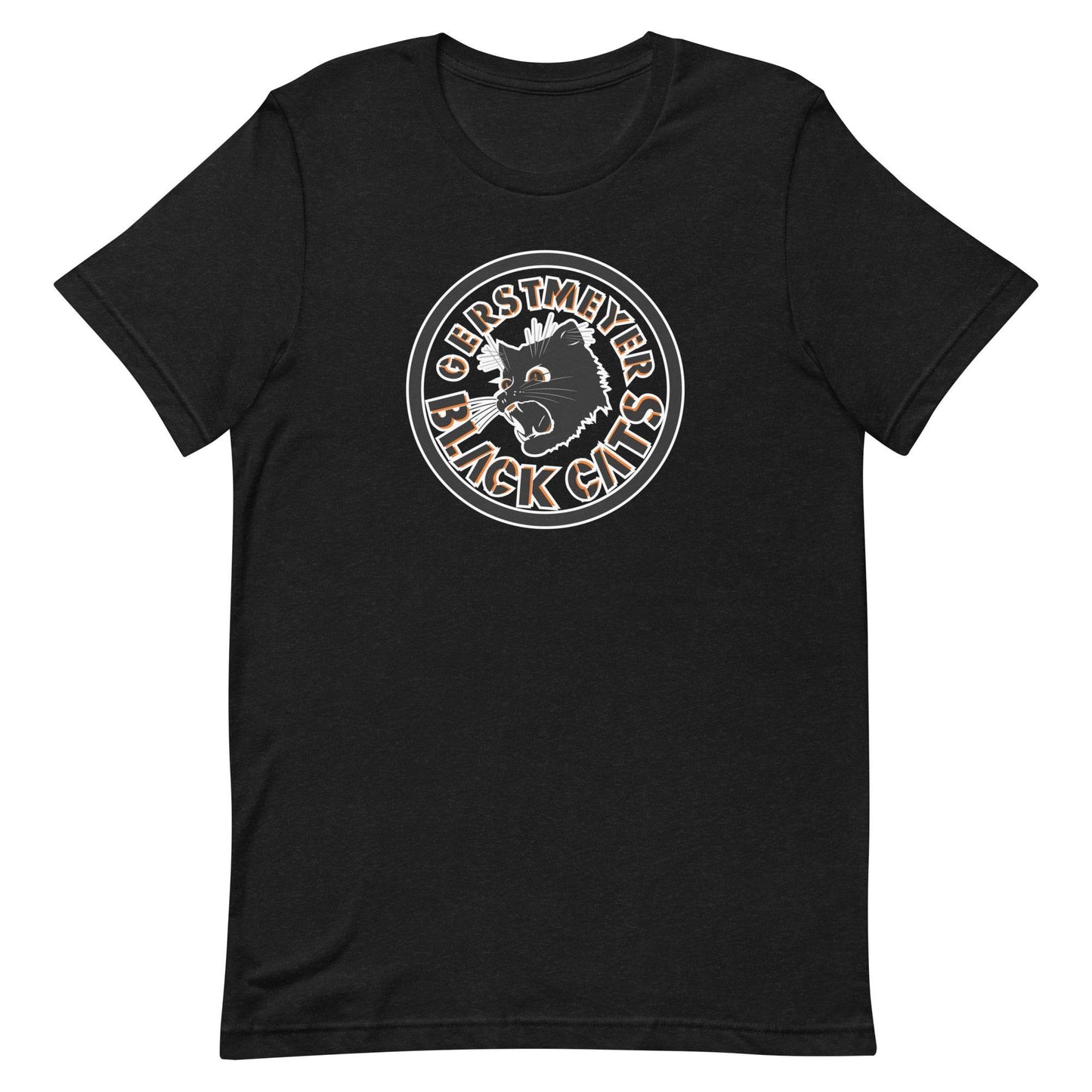 Gerstmeyer HS Black Cats - center court design - Unisex t-shirt - EdgyHaute