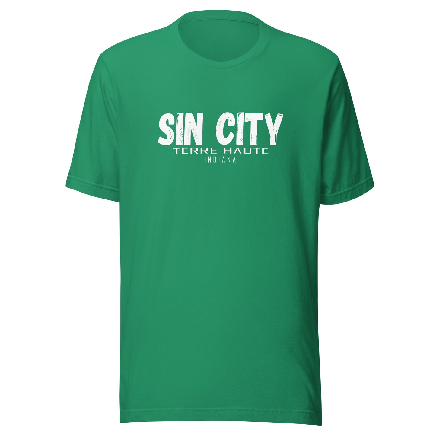 Sin City (white) - Terre Haute Indiana - Short-Sleeve Unisex T-Shirt - EdgyHaute