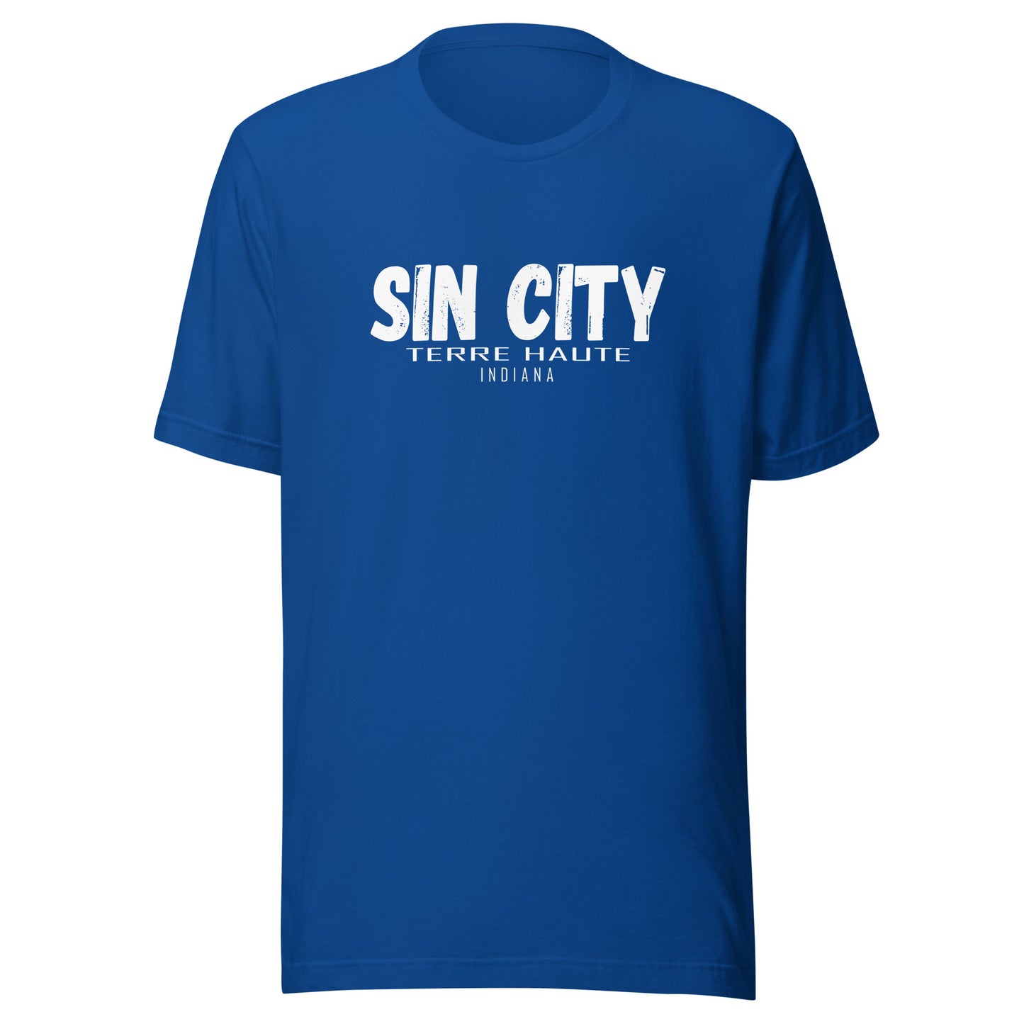 Sin City (white) - Terre Haute Indiana - Short-Sleeve Unisex T-Shirt - EdgyHaute