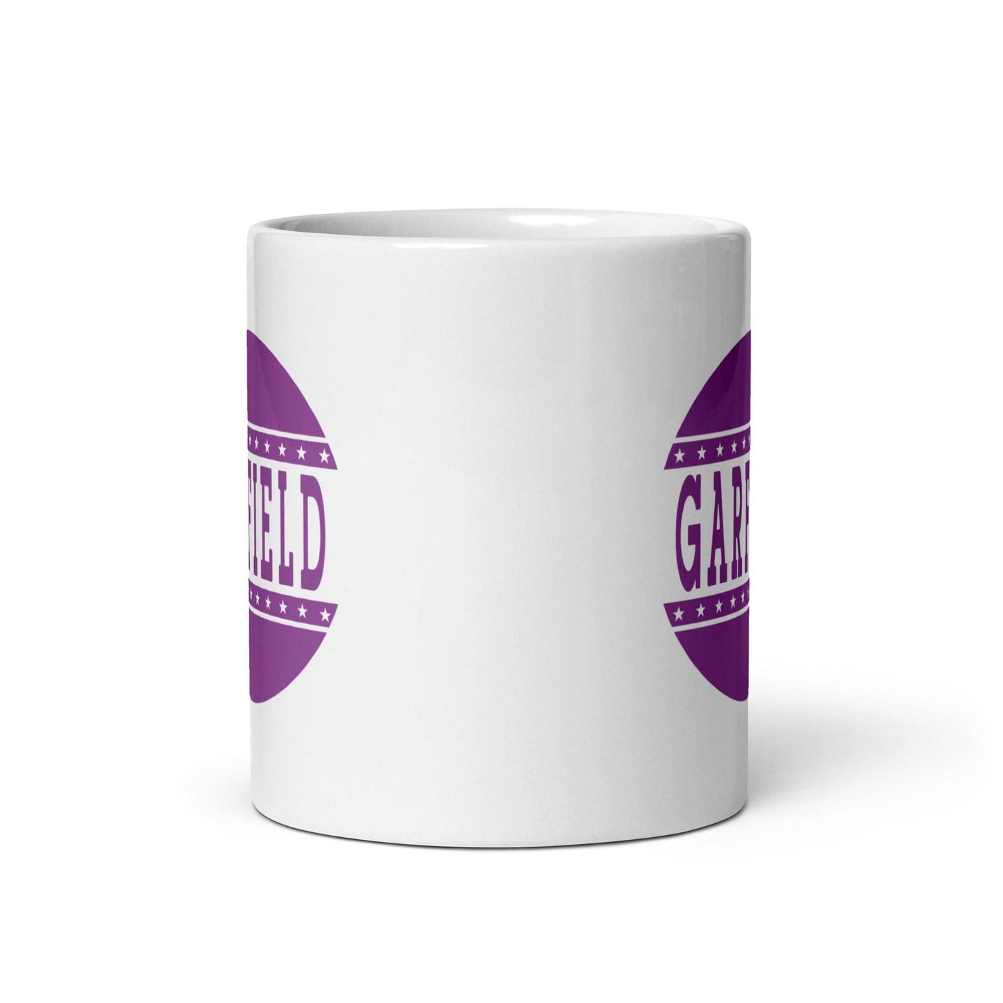 Garfield HS Purple Eagles - button design - Coffee mug (white) - EdgyHaute
