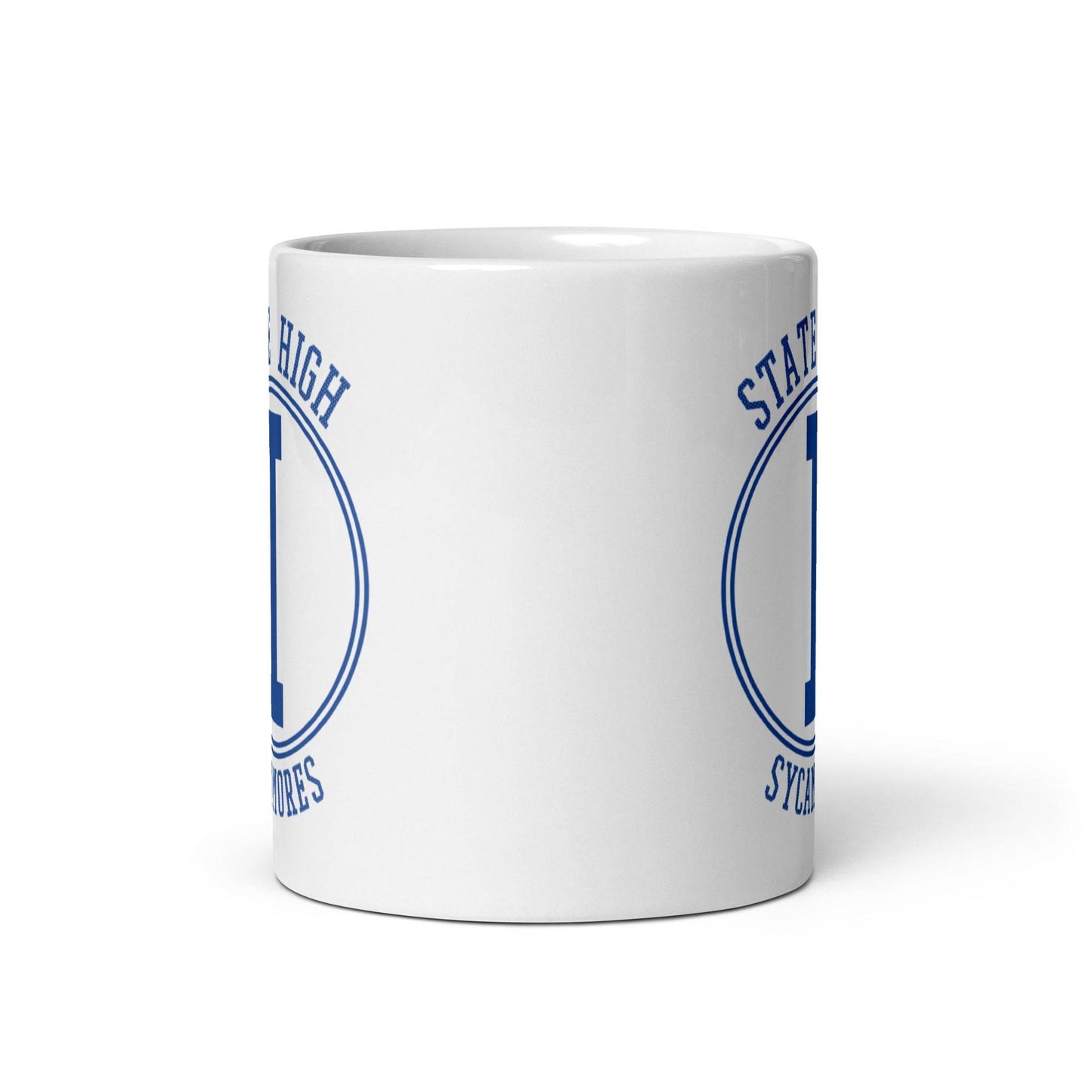State High Sycamores (ISU Laboratory School) - center court design - Coffee mug (white) - EdgyHaute