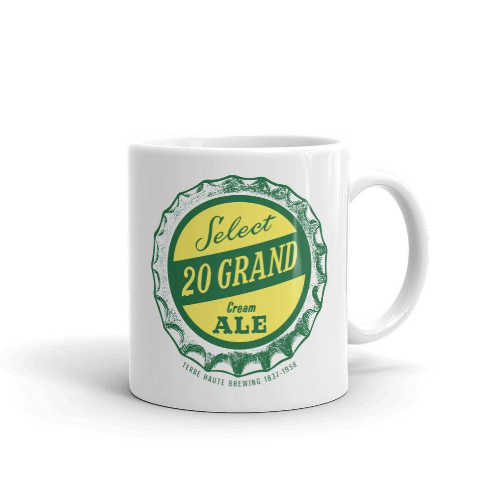 20 Grand Cream Ale (cap) - Terre Haute Indiana - Coffee mug - EdgyHaute