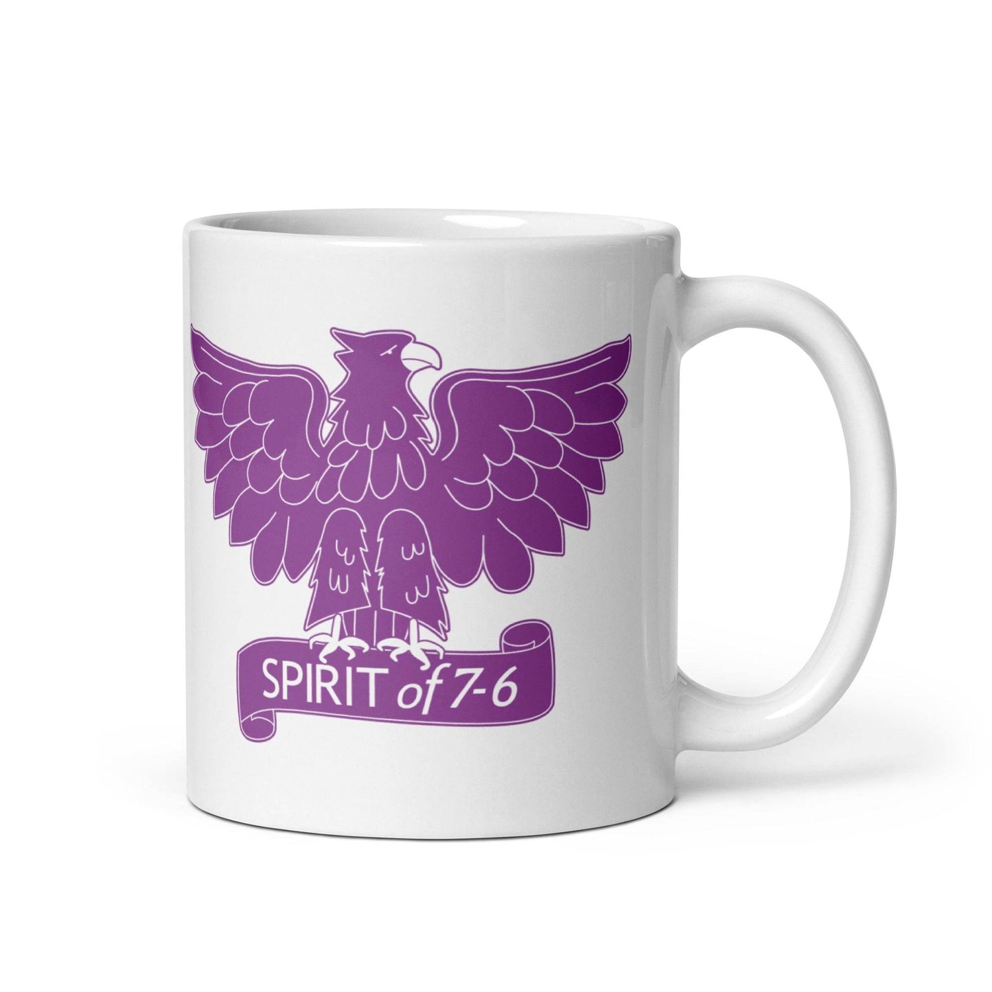 Garfield HS Purple Eagles - Spirit of 7-6 - Coffee mug (white) - EdgyHaute
