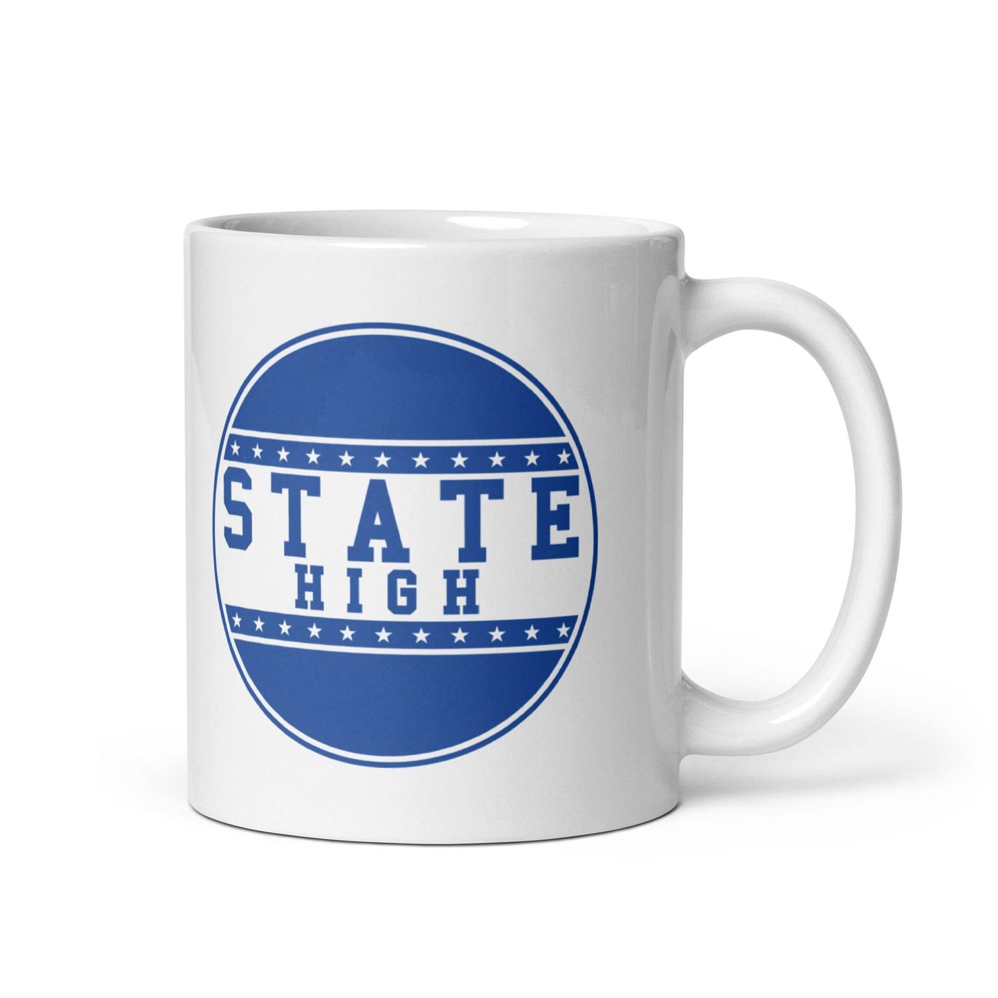 State High Sycamores (ISU Laboratory School) - button design - Coffee mug (white) - EdgyHaute