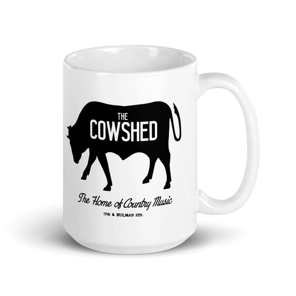 Cowshed Lounge 15-ounce coffee mug Terre Haute Indiana