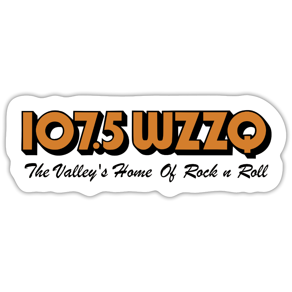 WZZQ 107.5 - Terre Haute Indiana  -  Sticker - white matte