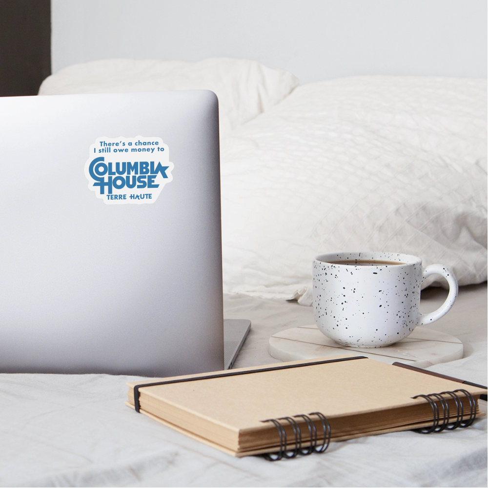 Columbia House - Terre Haute Indiana  -  Sticker - white matte