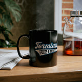 Terminal Sports & Spirits - Terre Haute Indiana - sports logo  -  11oz Black Mug