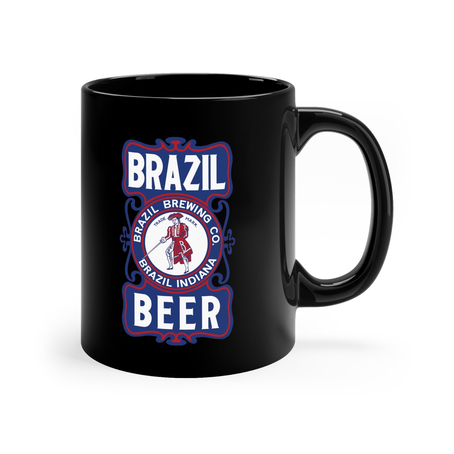 Brazil Beer - Brazil Brewing Company  -  11oz Black Mug