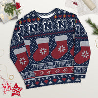 Terre Haute North HS Patriots - Ugly Christmas inspired Unisex Sweatshirt (navy)
