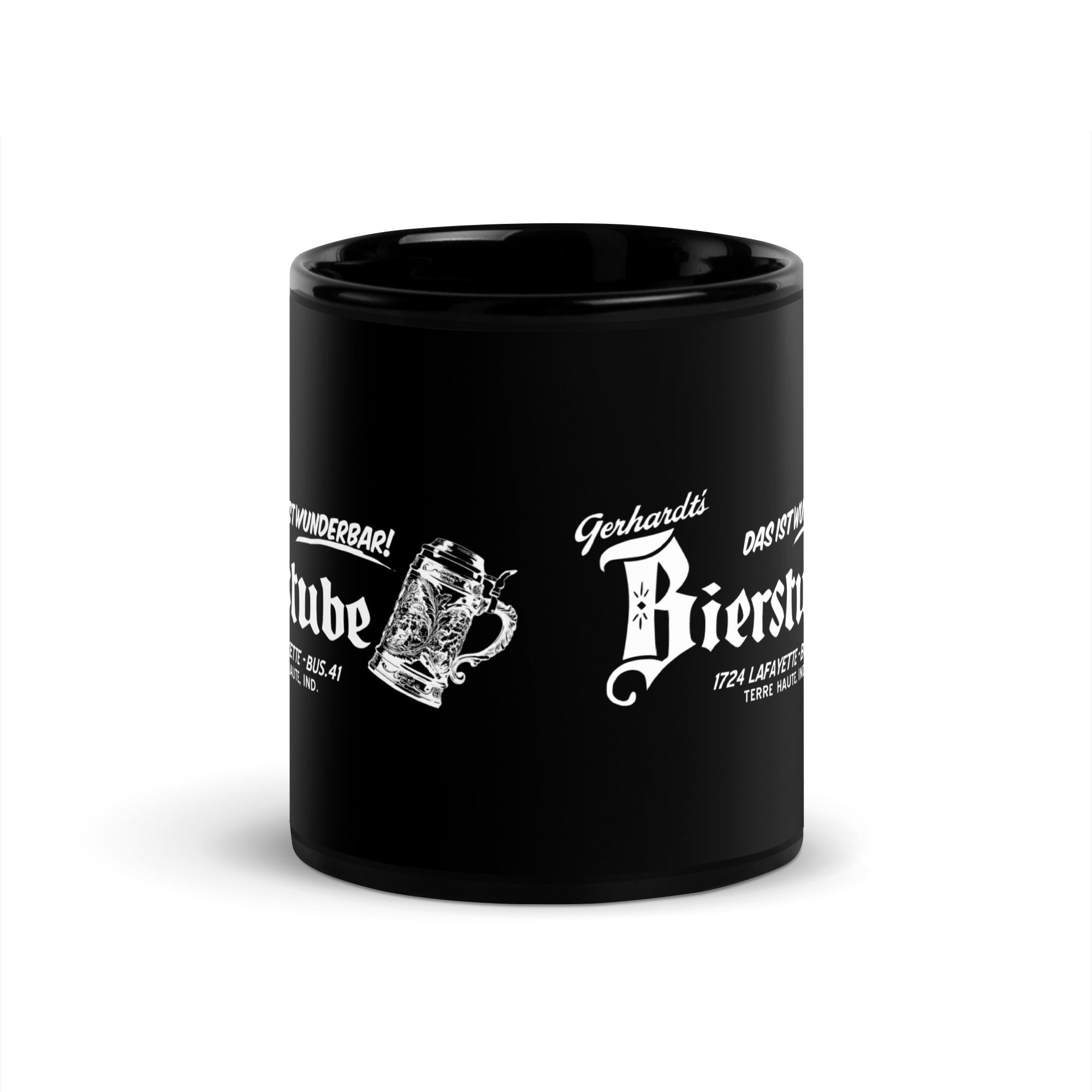 Gerhardt's Bierstube - Terre Haute Indiana  -  Coffee Mug (black)