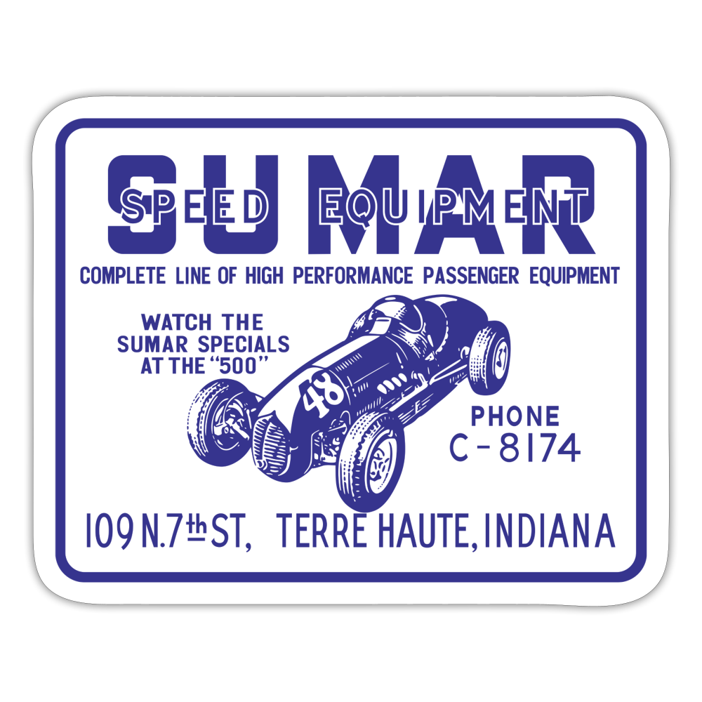 Sumar Speed Equipment - design 2   - Sticker - white matte