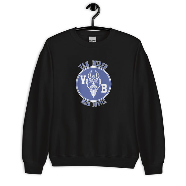 Van Buren HS Blue Devils - center court design  -  Unisex Sweatshirt