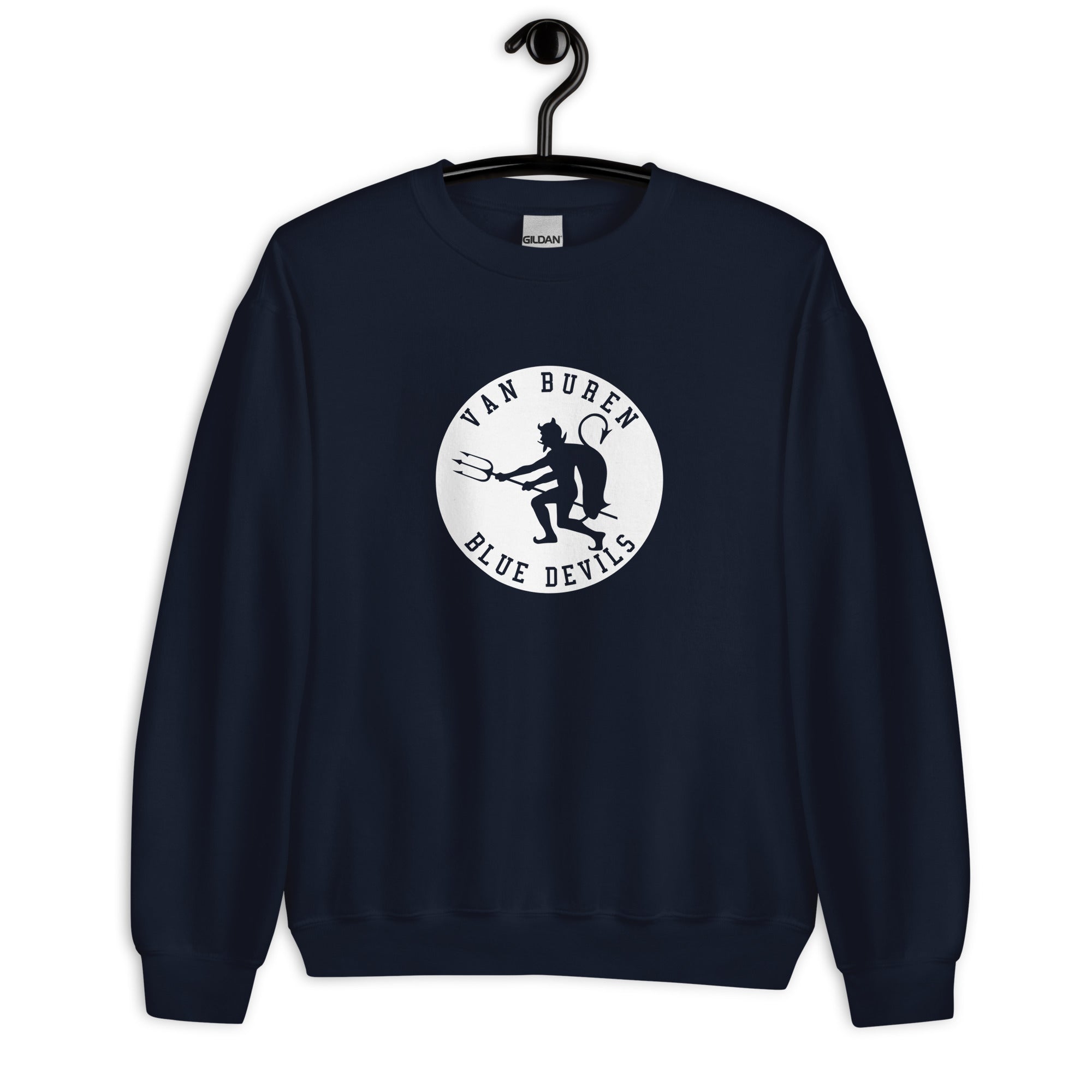 Van Buren HS Blue Devils - mascot design 2  -  Unisex Sweatshirt