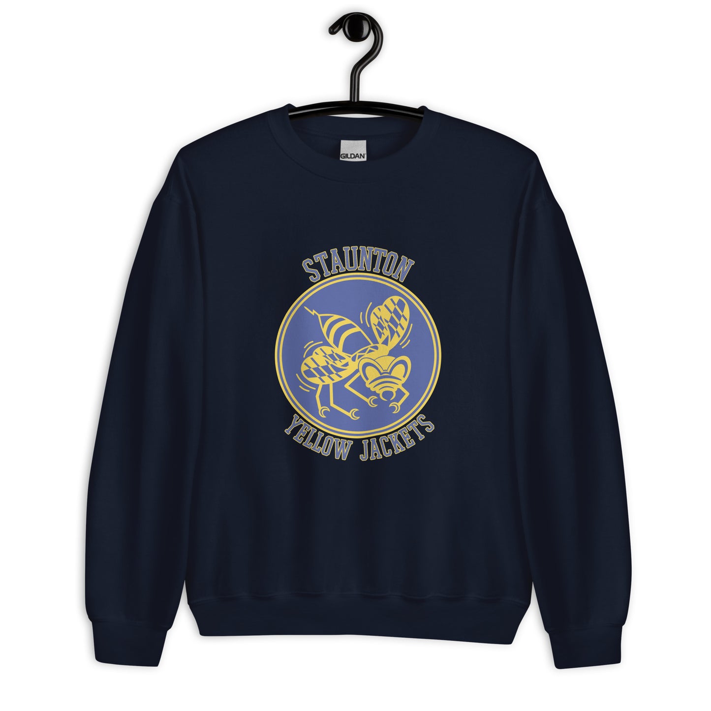 Staunton HS Yellow Jackets - center court design  -  Unisex Sweatshirt