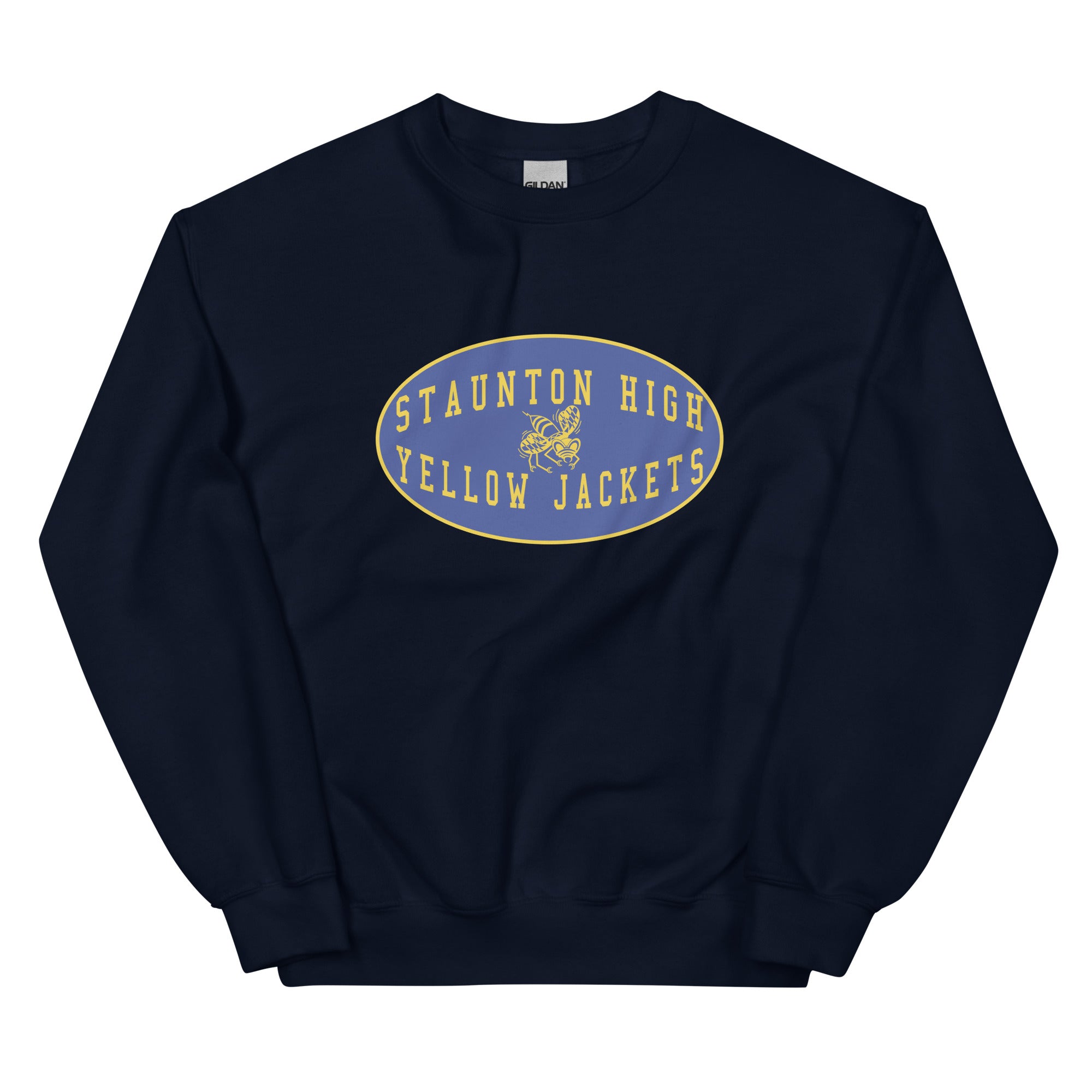 Staunton HS Yellow Jackets - mascot shield  -  Unisex Sweatshirt