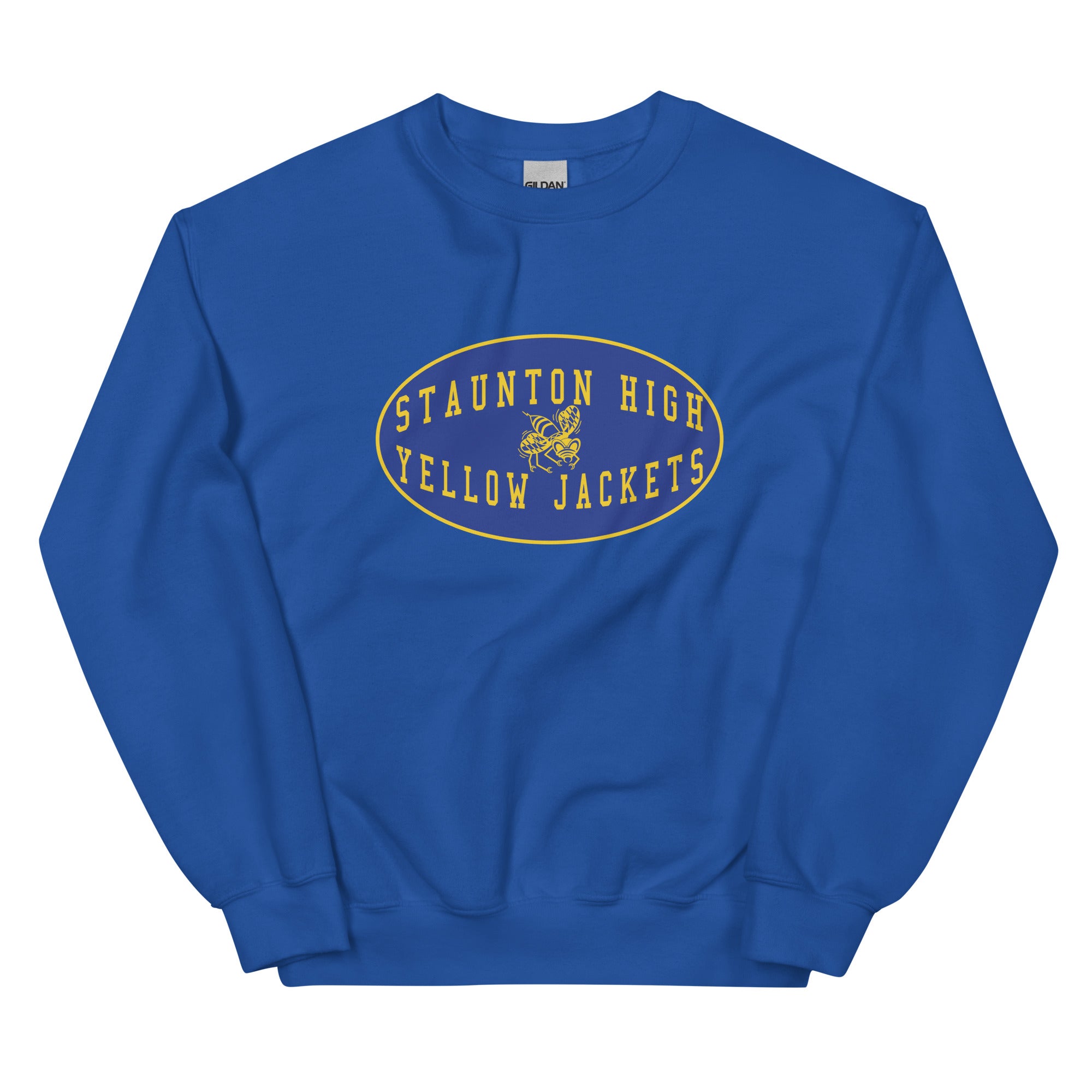 Staunton HS Yellow Jackets - mascot shield  -  Unisex Sweatshirt