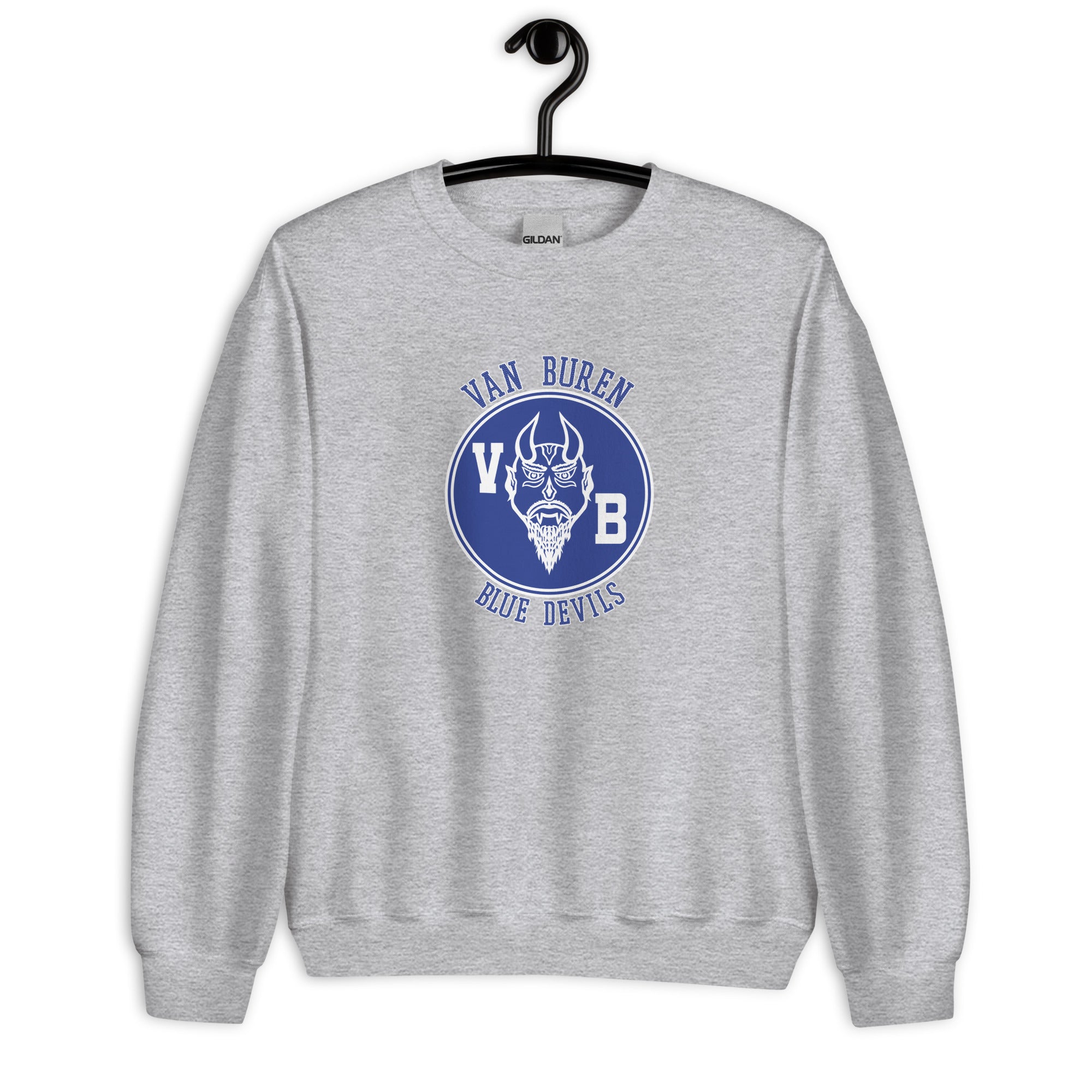 Van Buren HS Blue Devils - center court design  -  Unisex Sweatshirt