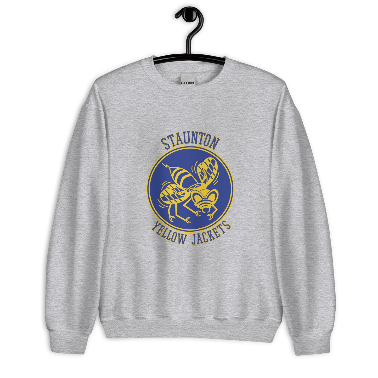 Staunton HS Yellow Jackets - center court design  -  Unisex Sweatshirt