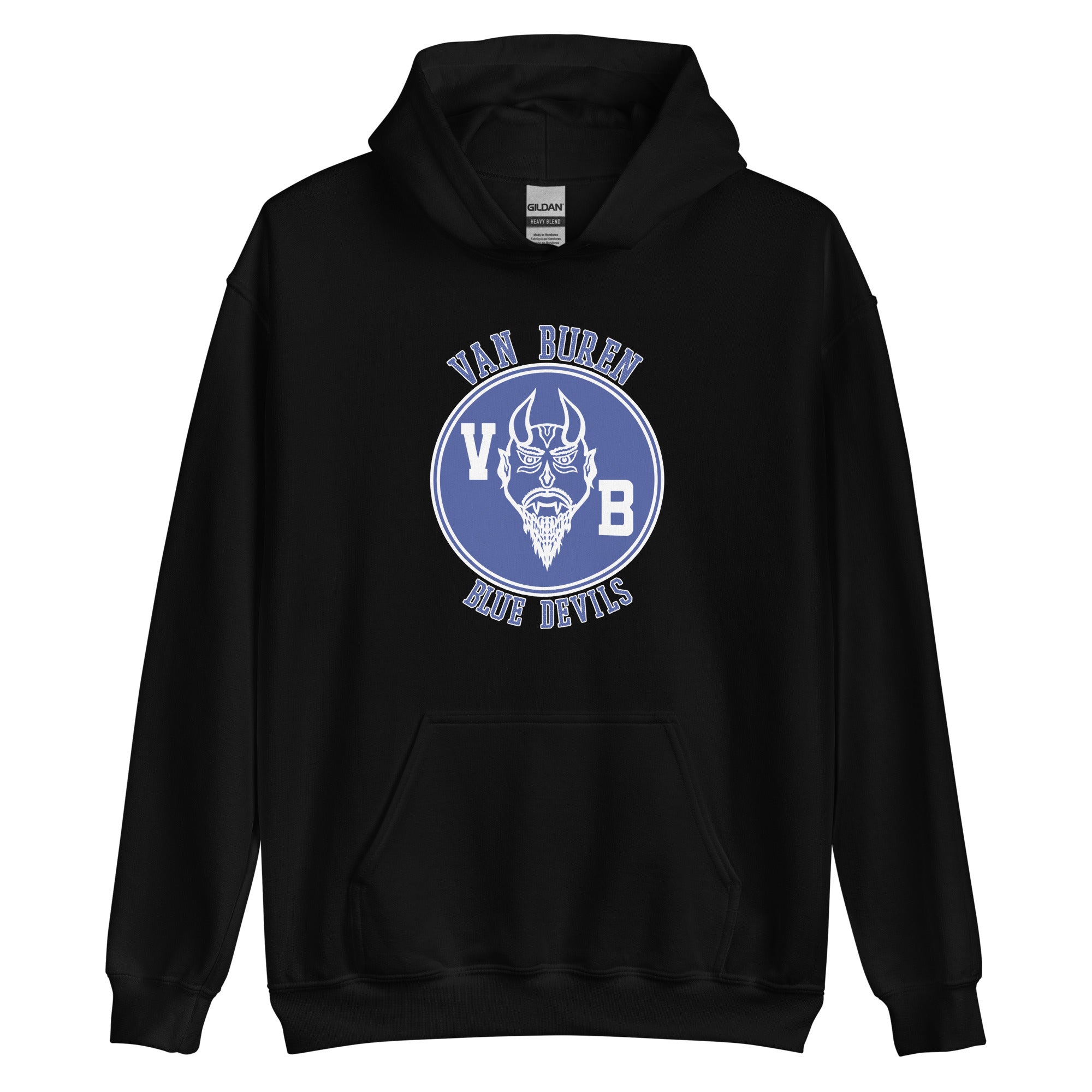Van Buren HS Blue Devils - center court design  -  Unisex Hoodie