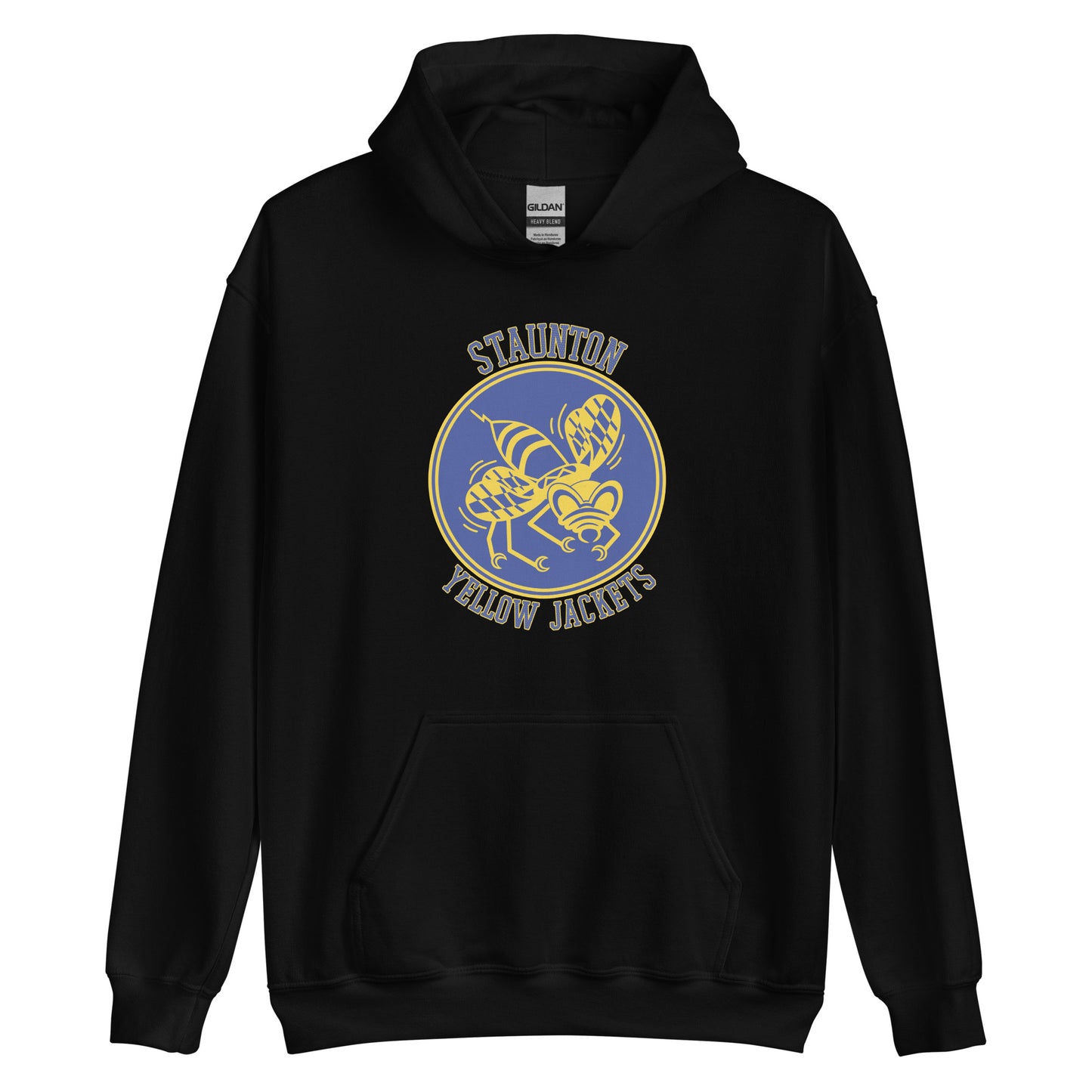 Staunton HS Yellow Jackets - center court design  -  Unisex Hoodie