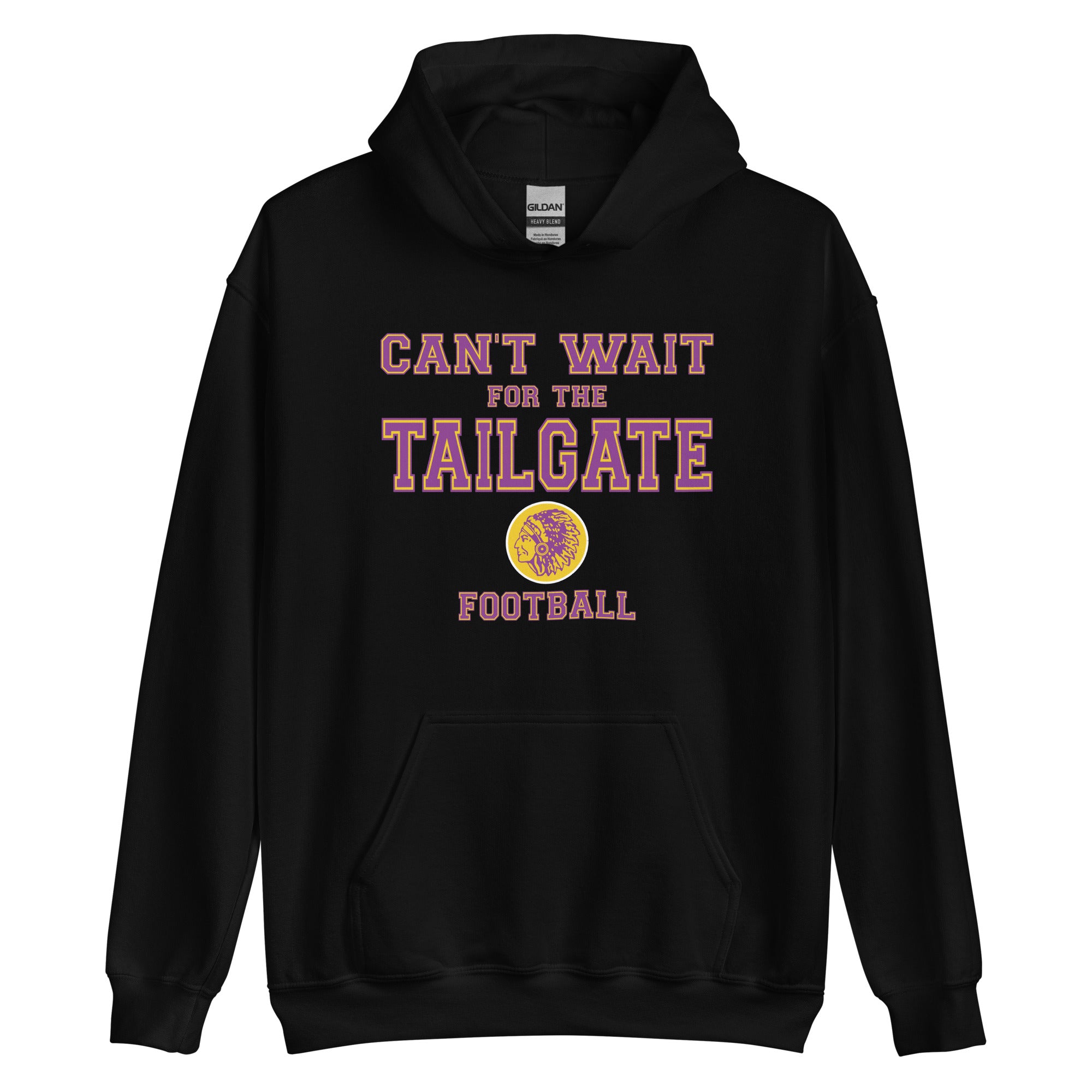 Casey-Westfield HS Warriors - Tailgate (purple/yellow)  -  Unisex Hoodie