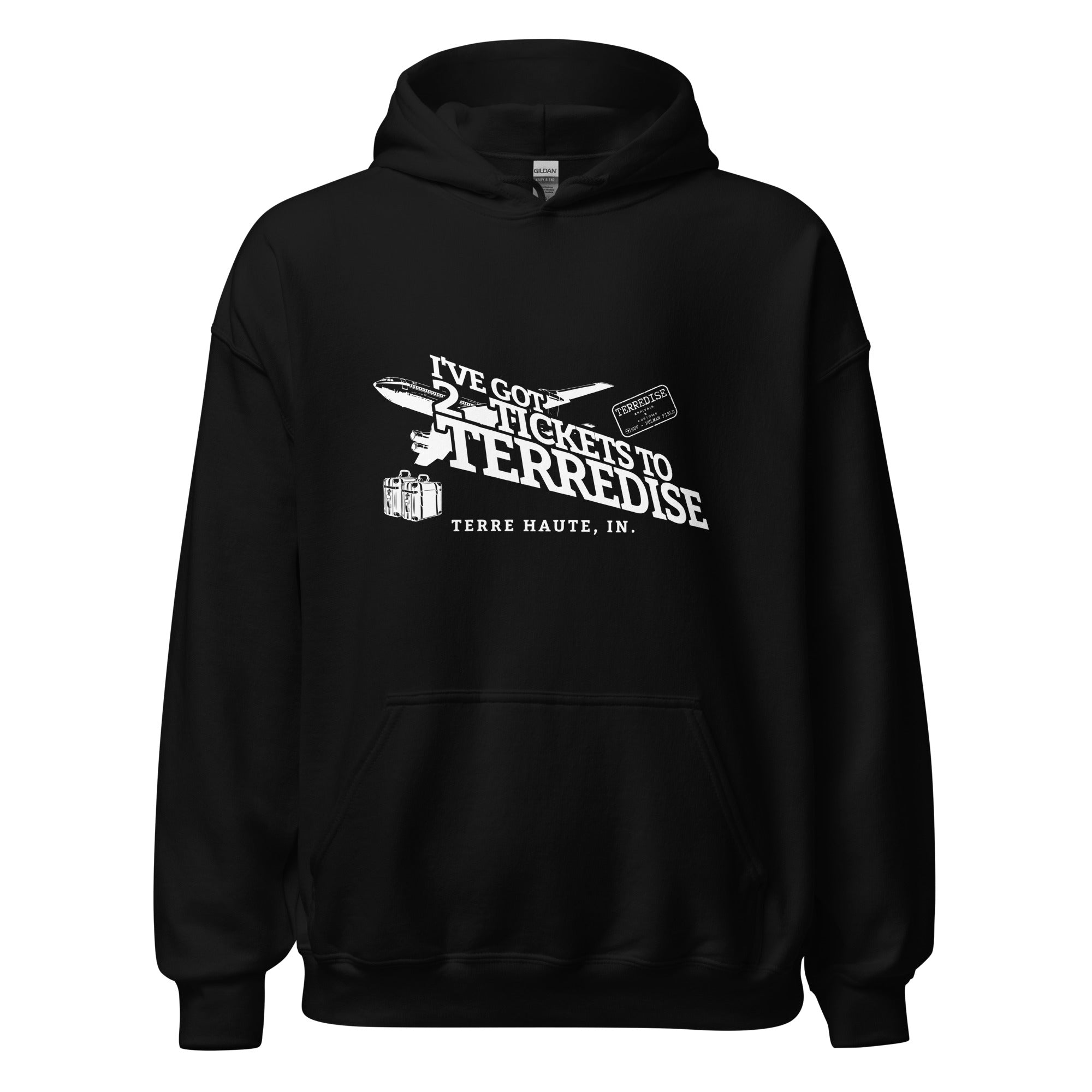 2 Tickets to Terredise Hoodie - Terre Haute Paradise - EdgyHaute