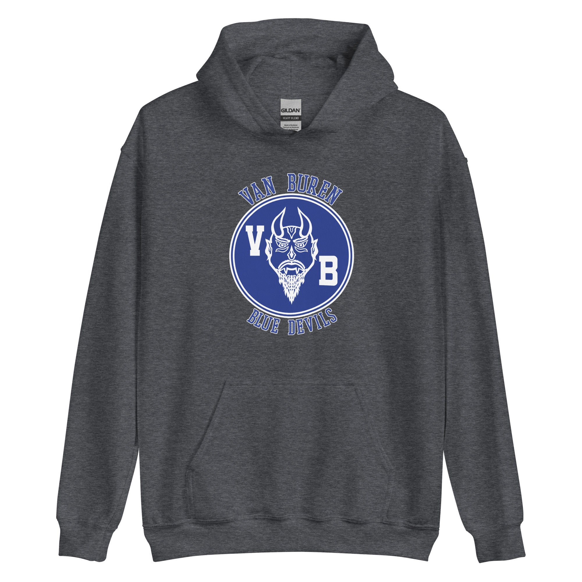 Van Buren HS Blue Devils - center court design  -  Unisex Hoodie