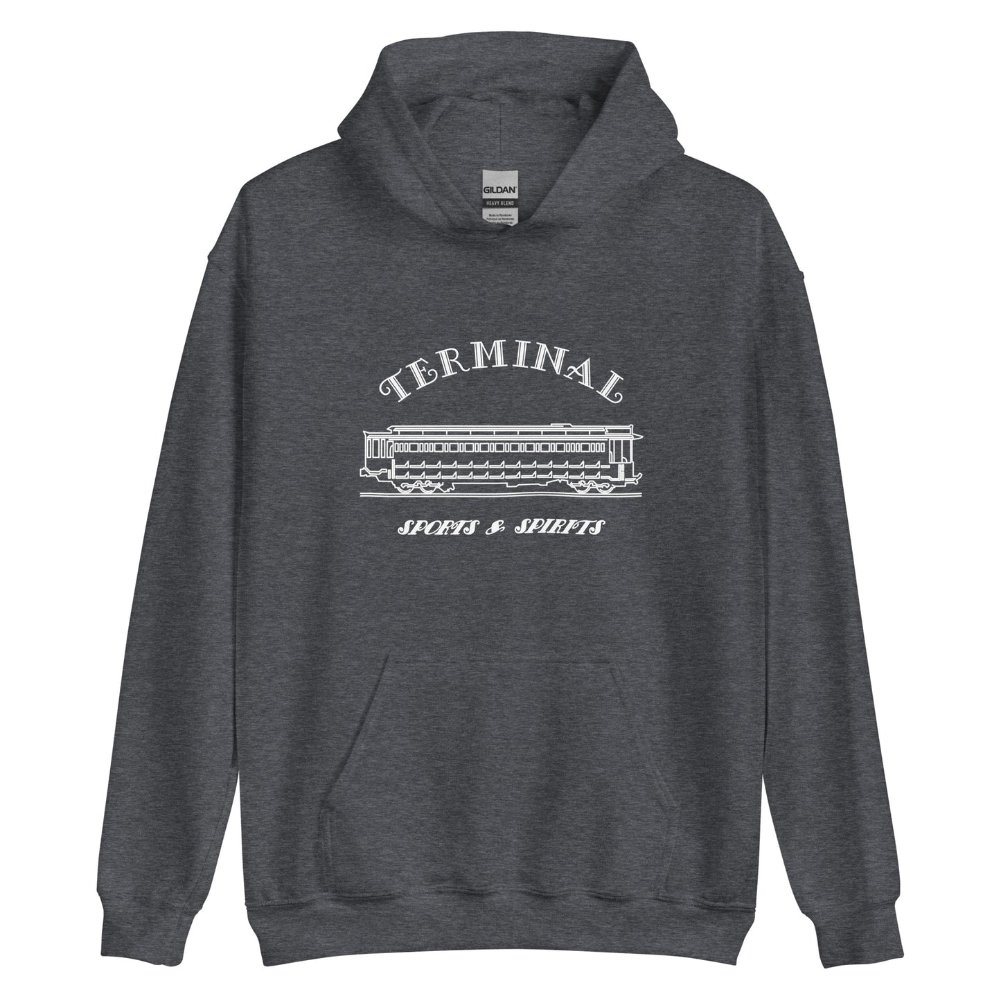 Terminal Sports & Spirits - Terre Haute Indiana - interurban design  -  Unisex Hoodie