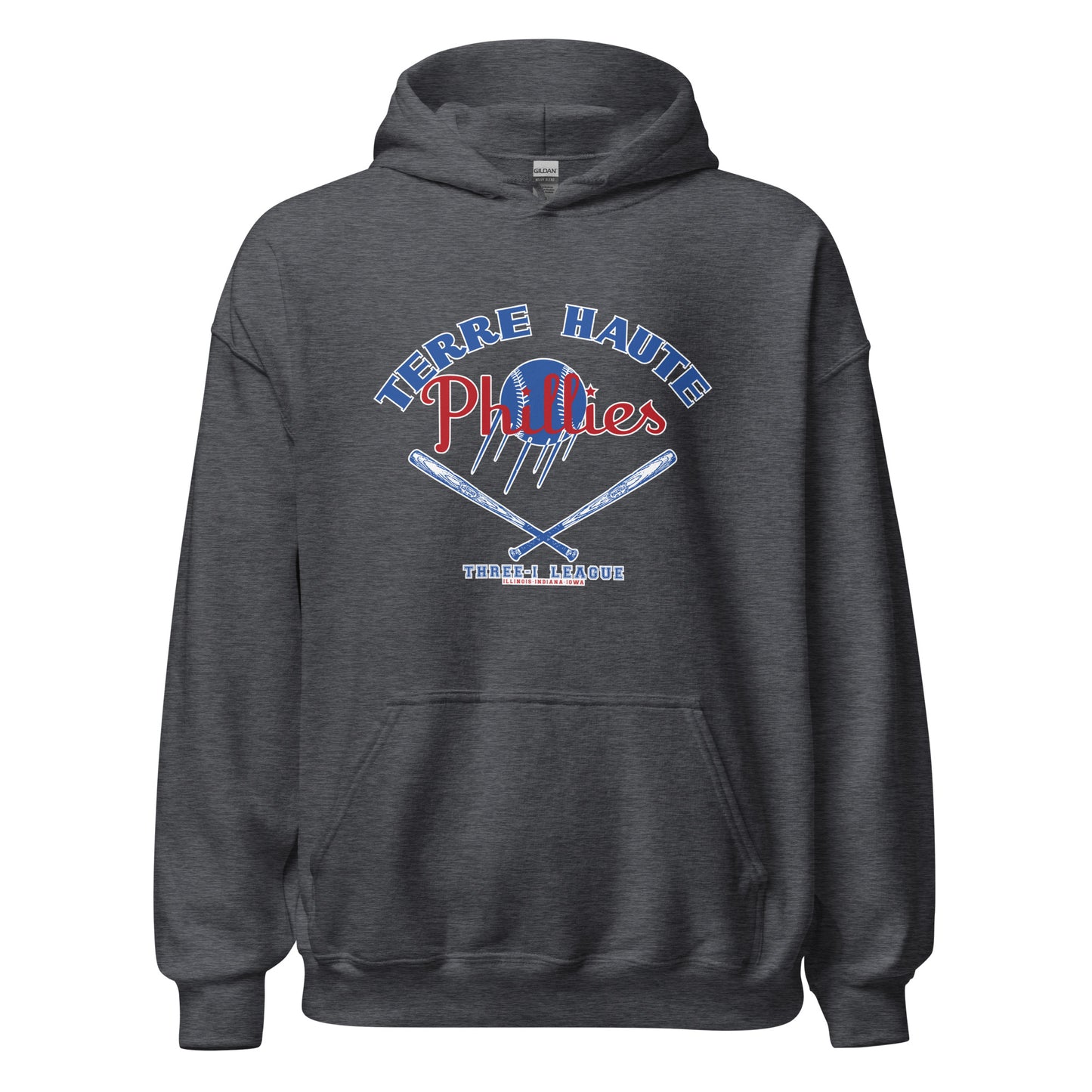 Terre Haute Phillies Baseball - Terre Haute Indiana  -  Unisex Hoodie