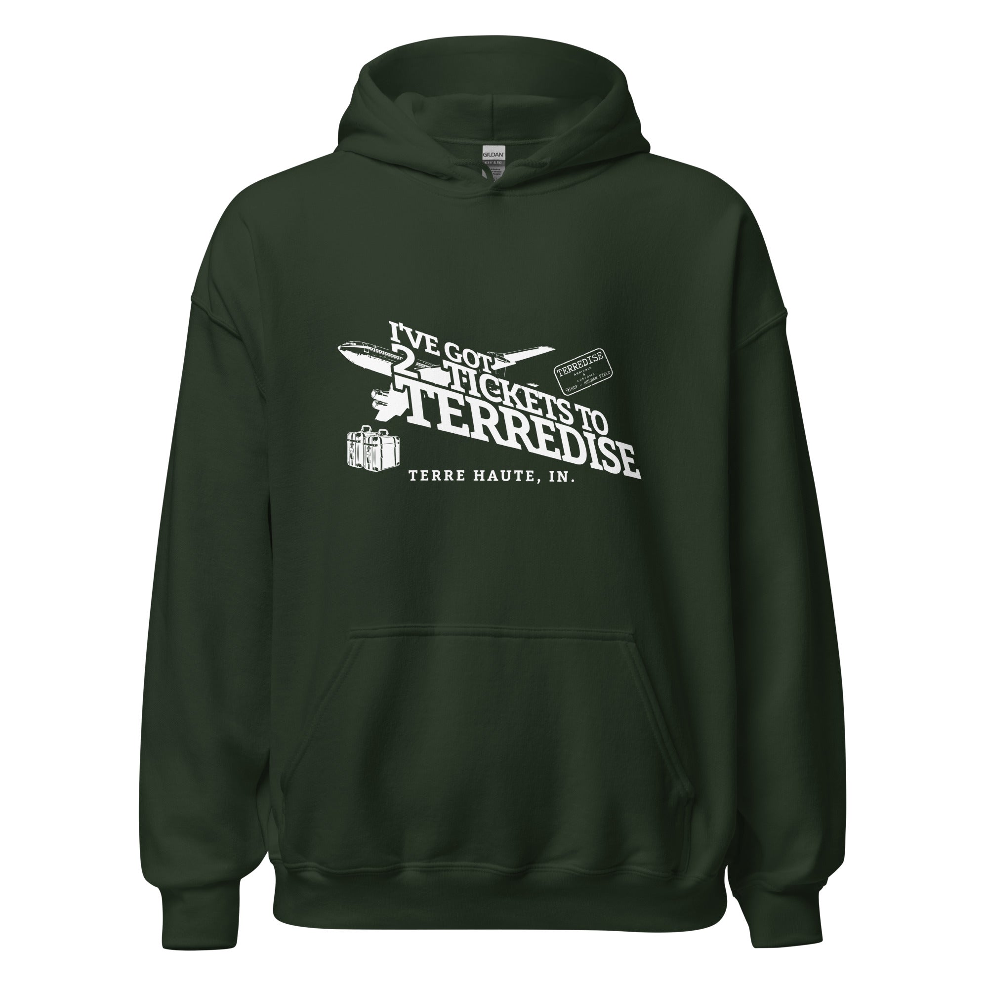 2 Tickets to Terredise Hoodie - Terre Haute Paradise - EdgyHaute