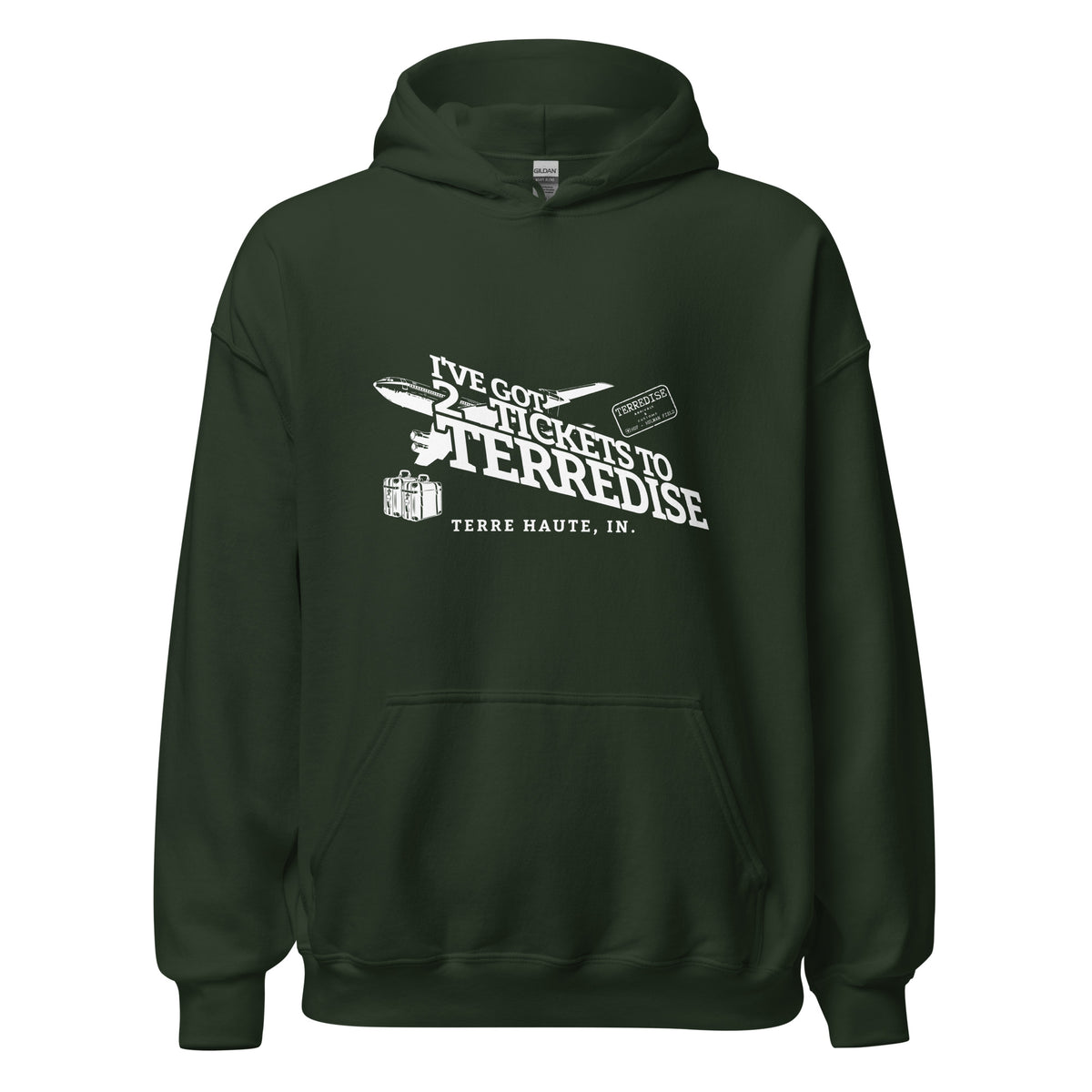 2 Tickets to Terredise Hoodie - Terre Haute Paradise - EdgyHaute