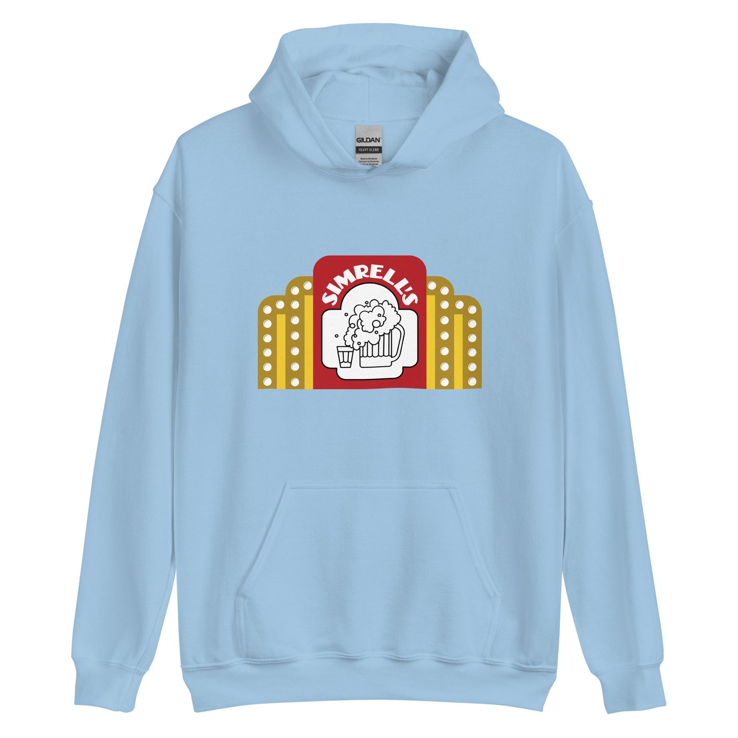 Simmrell's Bar - sign design - Terre Haute Indiana  -  Unisex Hoodie