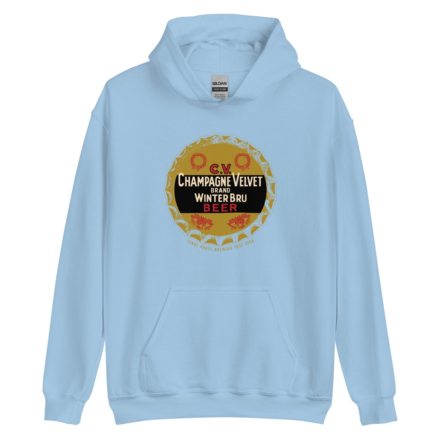 Champagne Velvet Winter Bru (cap) - Terre Haute Indiana  -  Unisex Hoodie