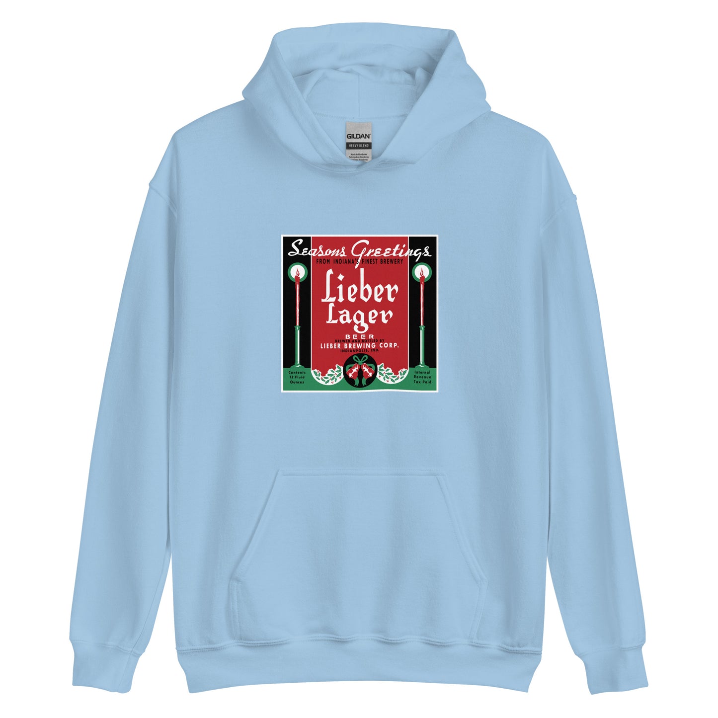 Seasons Greetings Lieber Lager  - Indianapolis Indiana - Unisex Hoodie