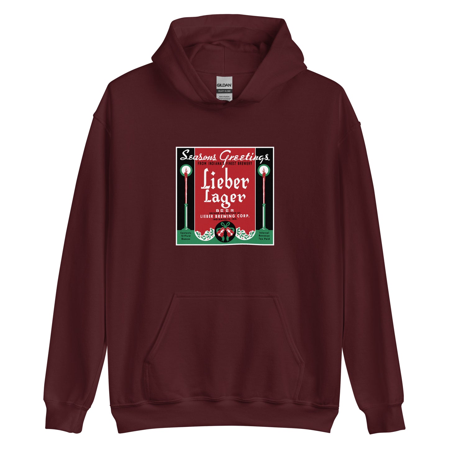 Seasons Greetings Lieber Lager  - Indianapolis Indiana - Unisex Hoodie