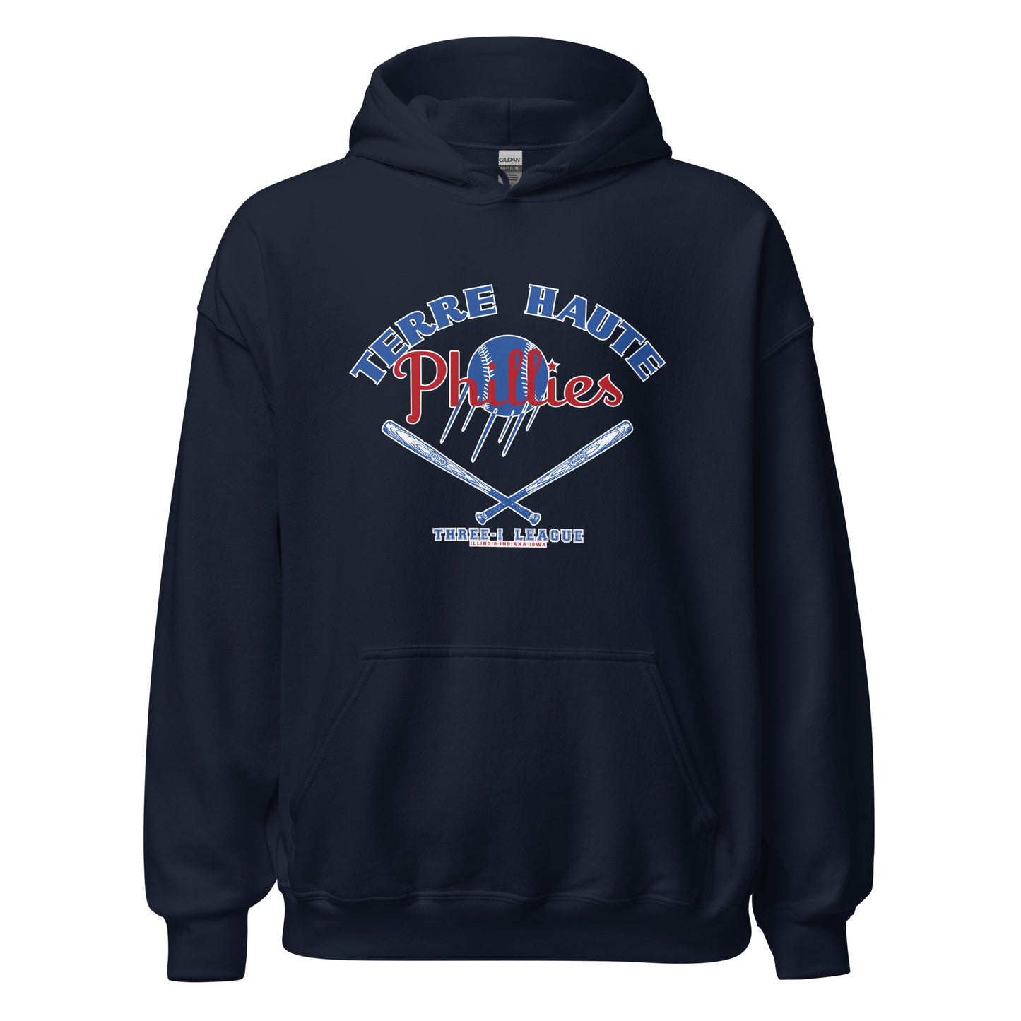 Terre Haute Phillies Baseball - Terre Haute Indiana  -  Unisex Hoodie