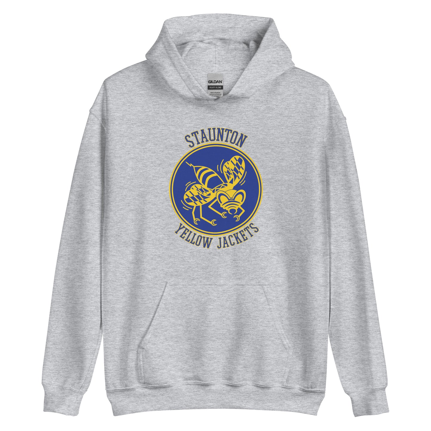 Staunton HS Yellow Jackets - center court design  -  Unisex Hoodie