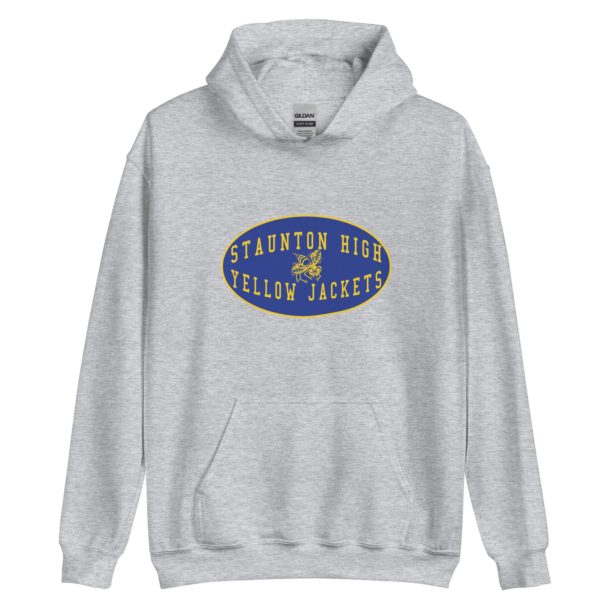 Staunton HS Yellow Jackets - mascot shield  -  Unisex Hoodie