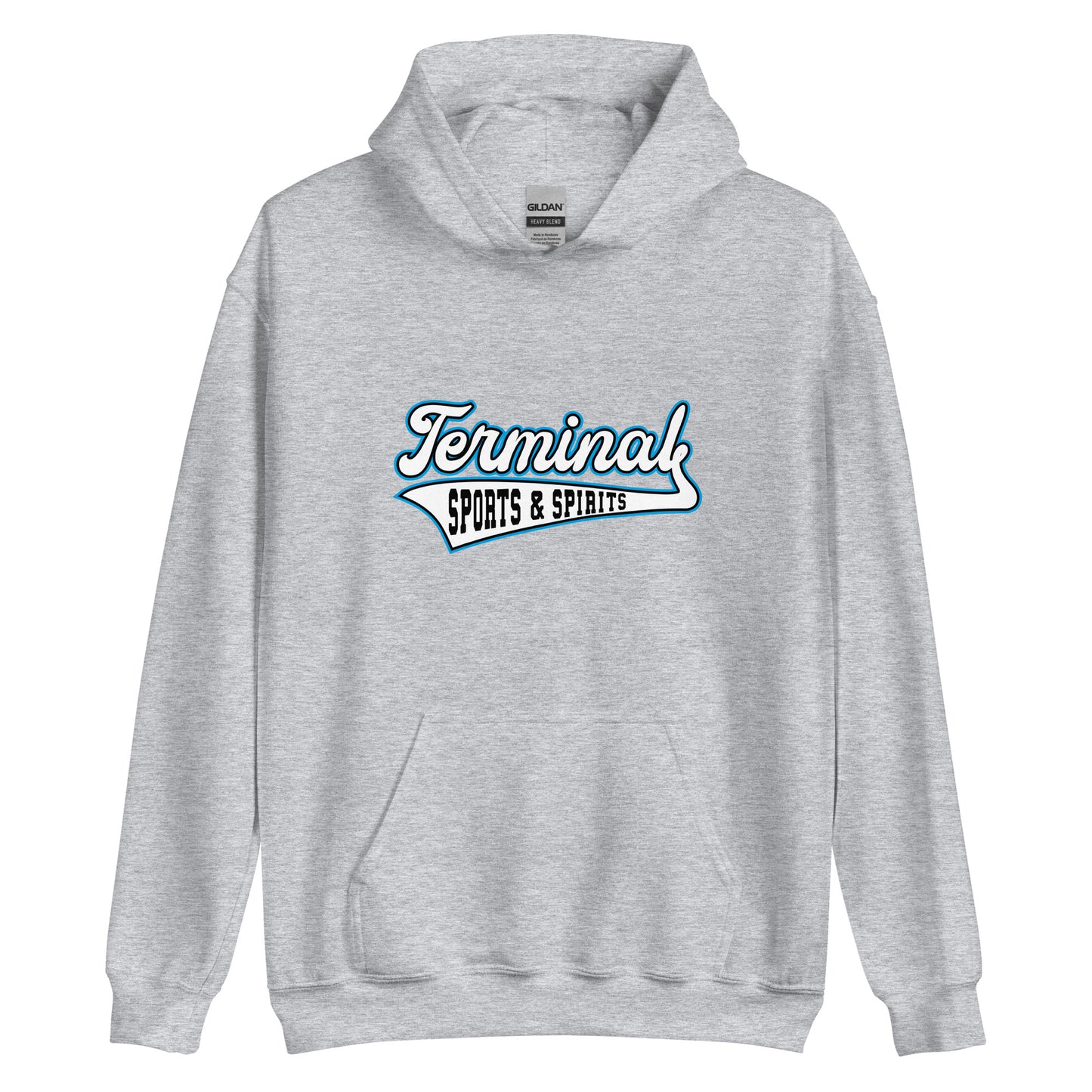 Terminal Sports & Spirits - Terre Haute Indiana - sports logo design  -  Unisex Hoodie