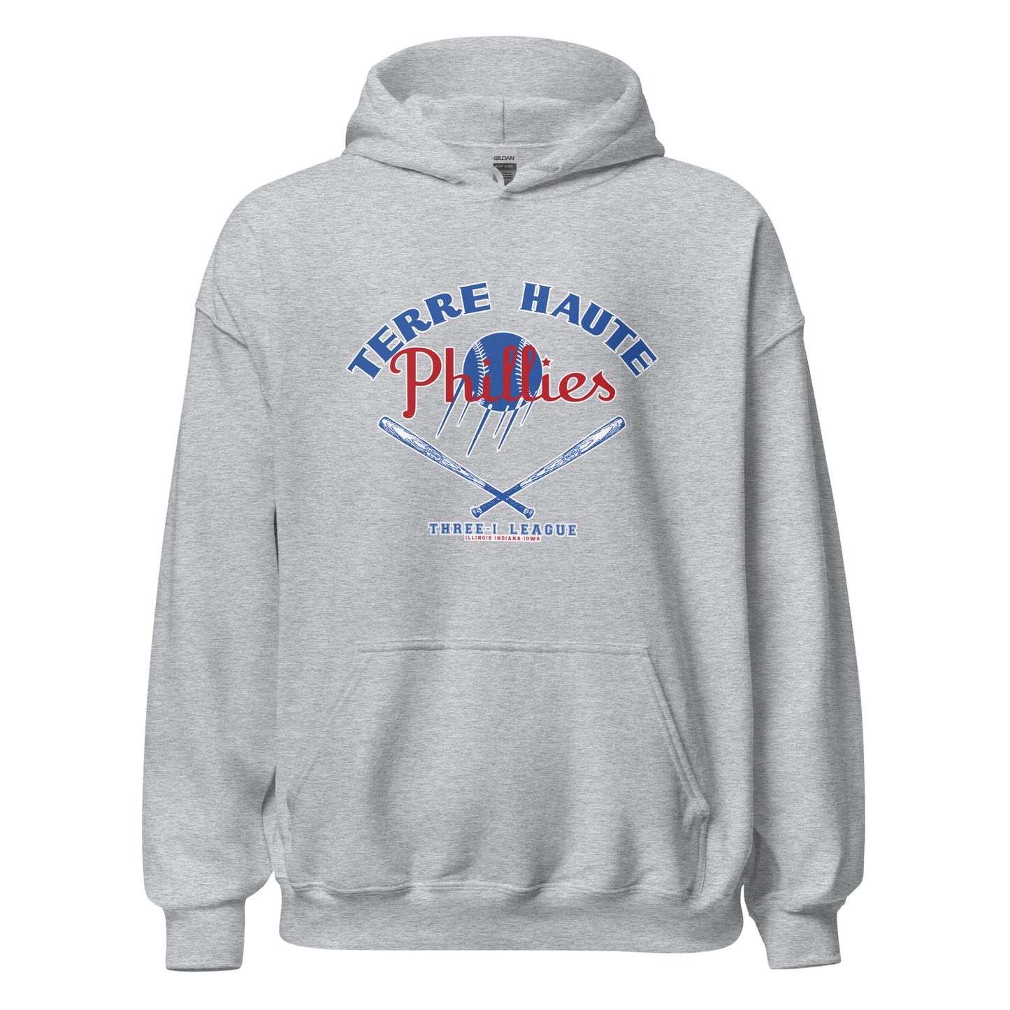 Terre Haute Phillies Baseball - Terre Haute Indiana  -  Unisex Hoodie