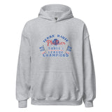 Terre Haute Phillies Baseball (distressed) / League Champs - Terre Haute Indiana  -  Unisex Hoodie