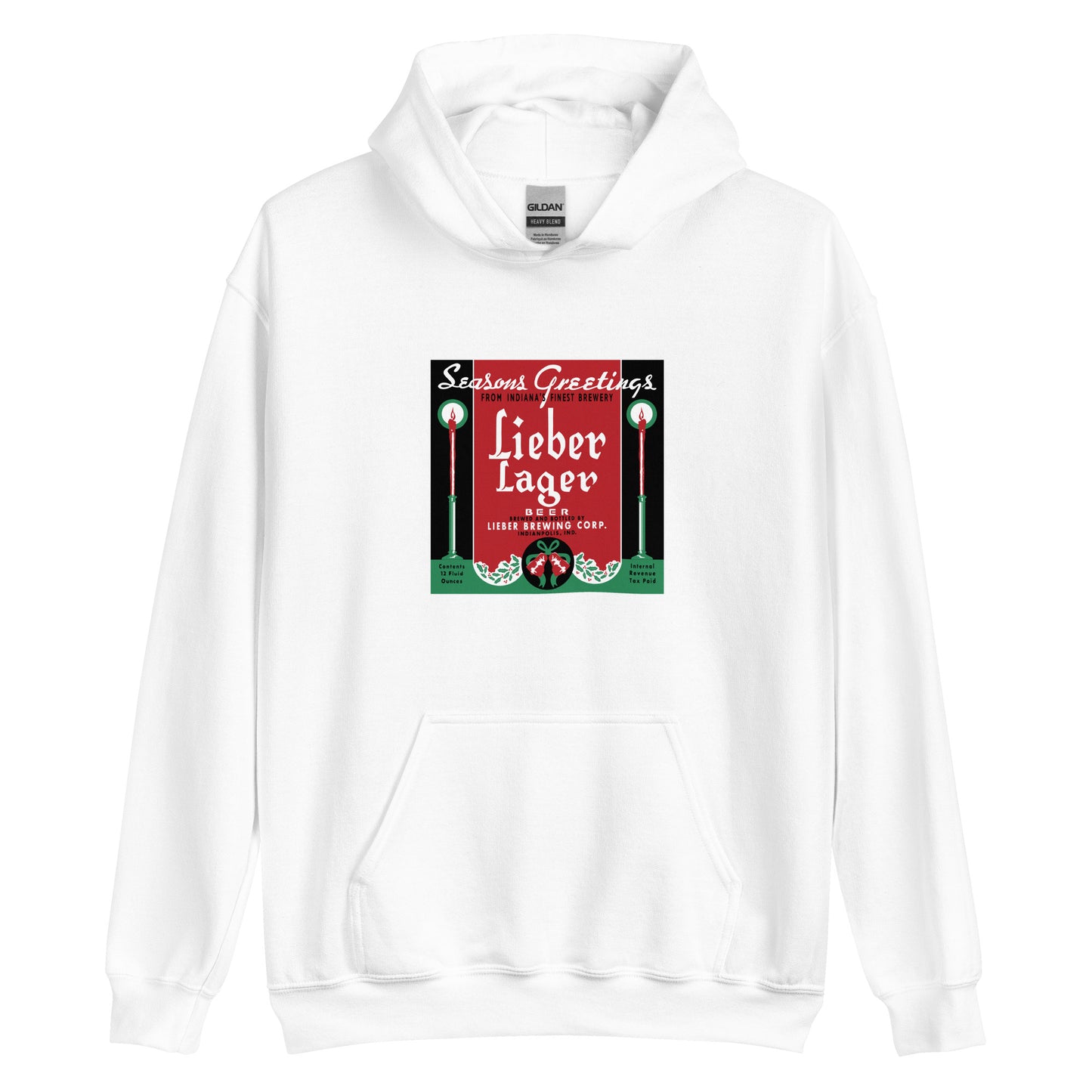 Seasons Greetings Lieber Lager  - Indianapolis Indiana - Unisex Hoodie